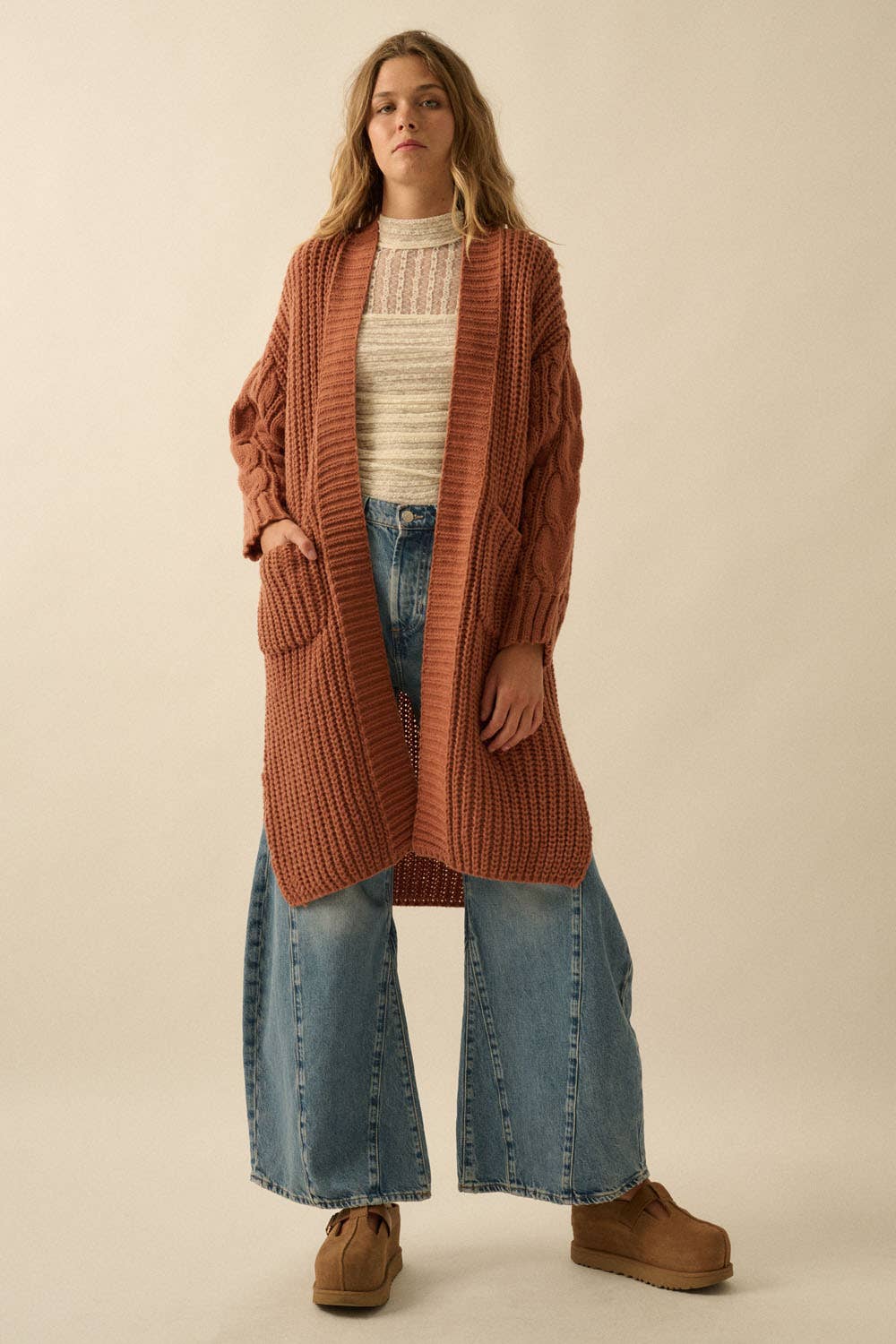 Dana Cable Knit Cardigan
