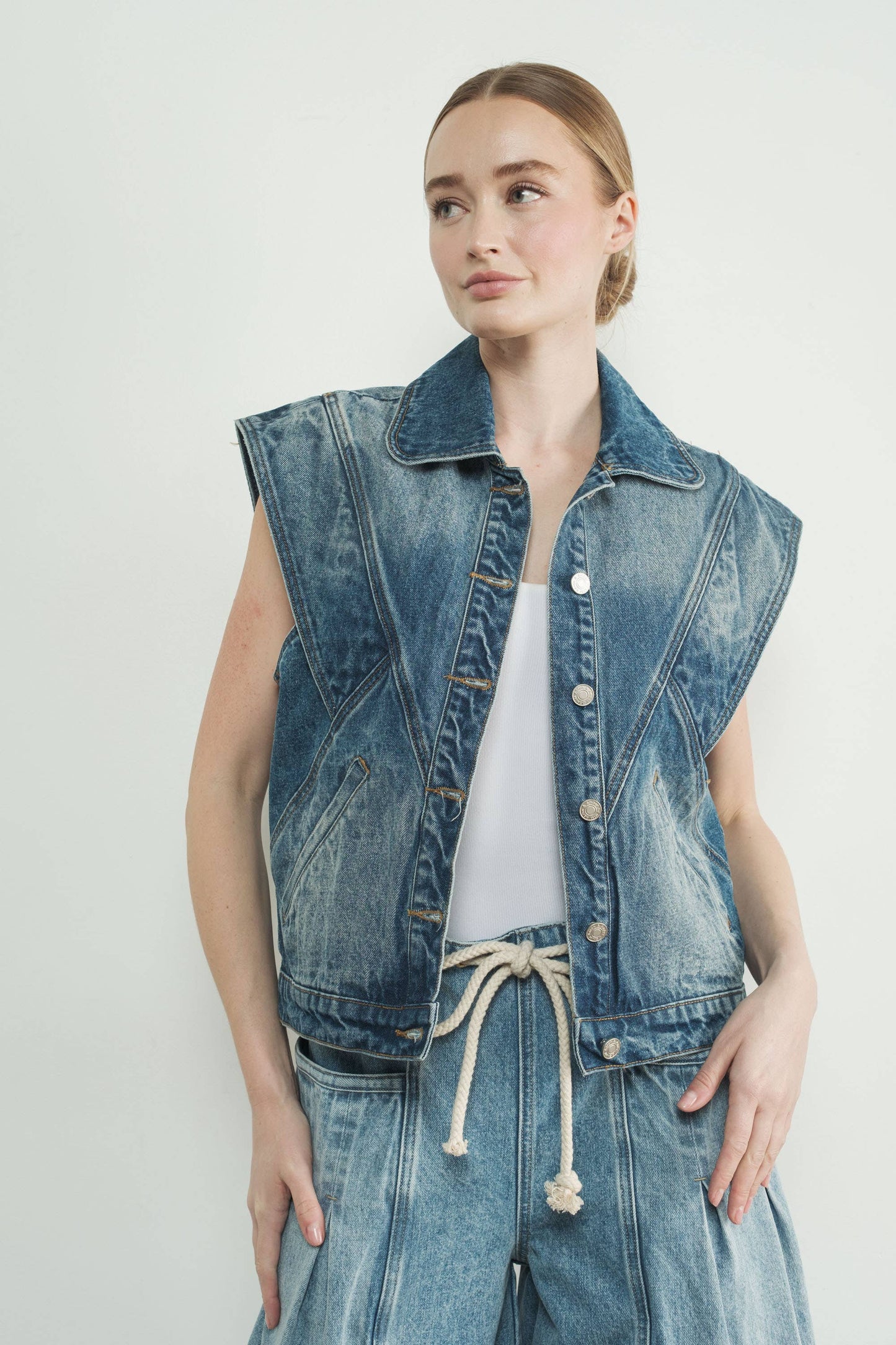 Sasha Denim Vest