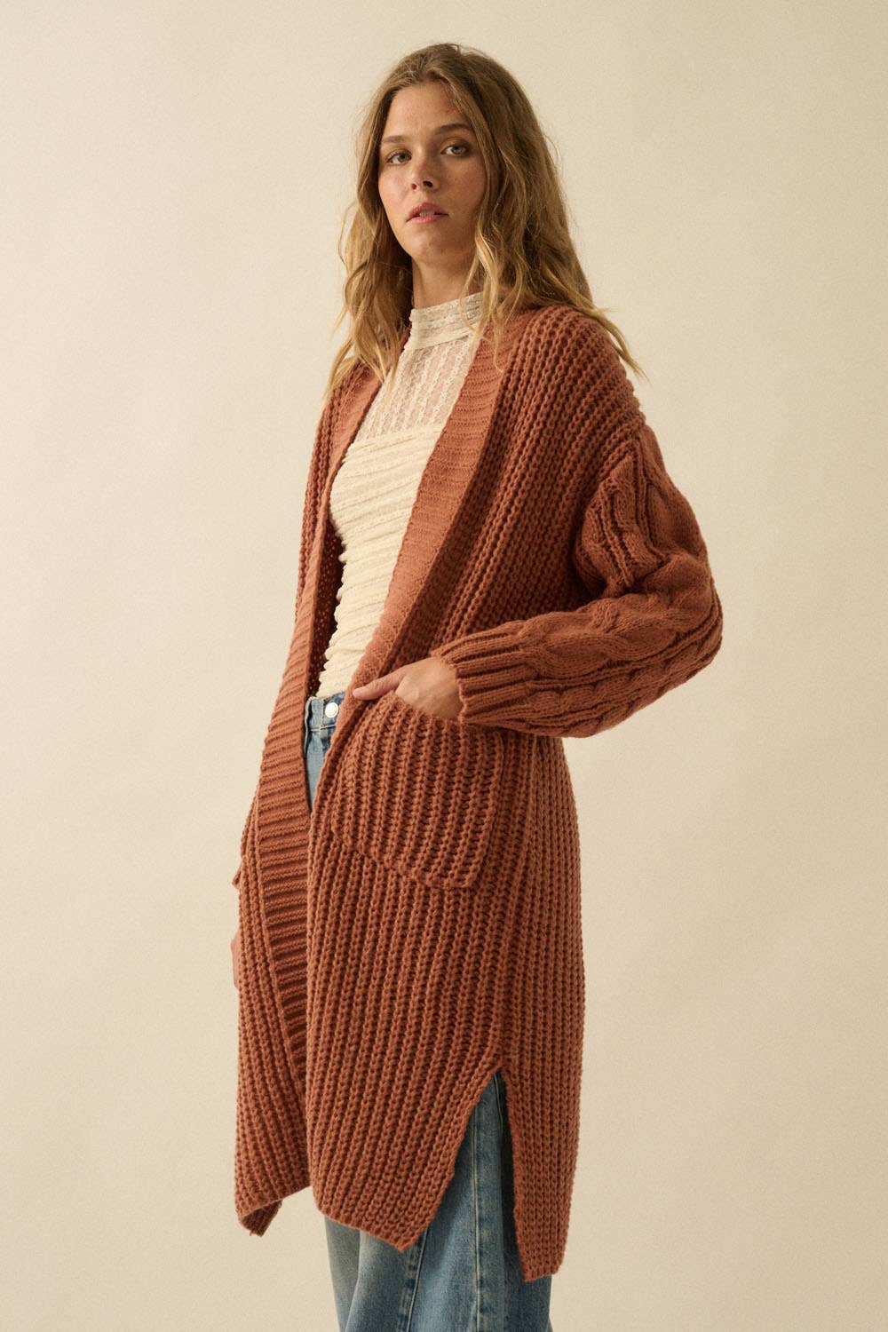 Dana Cable Knit Cardigan