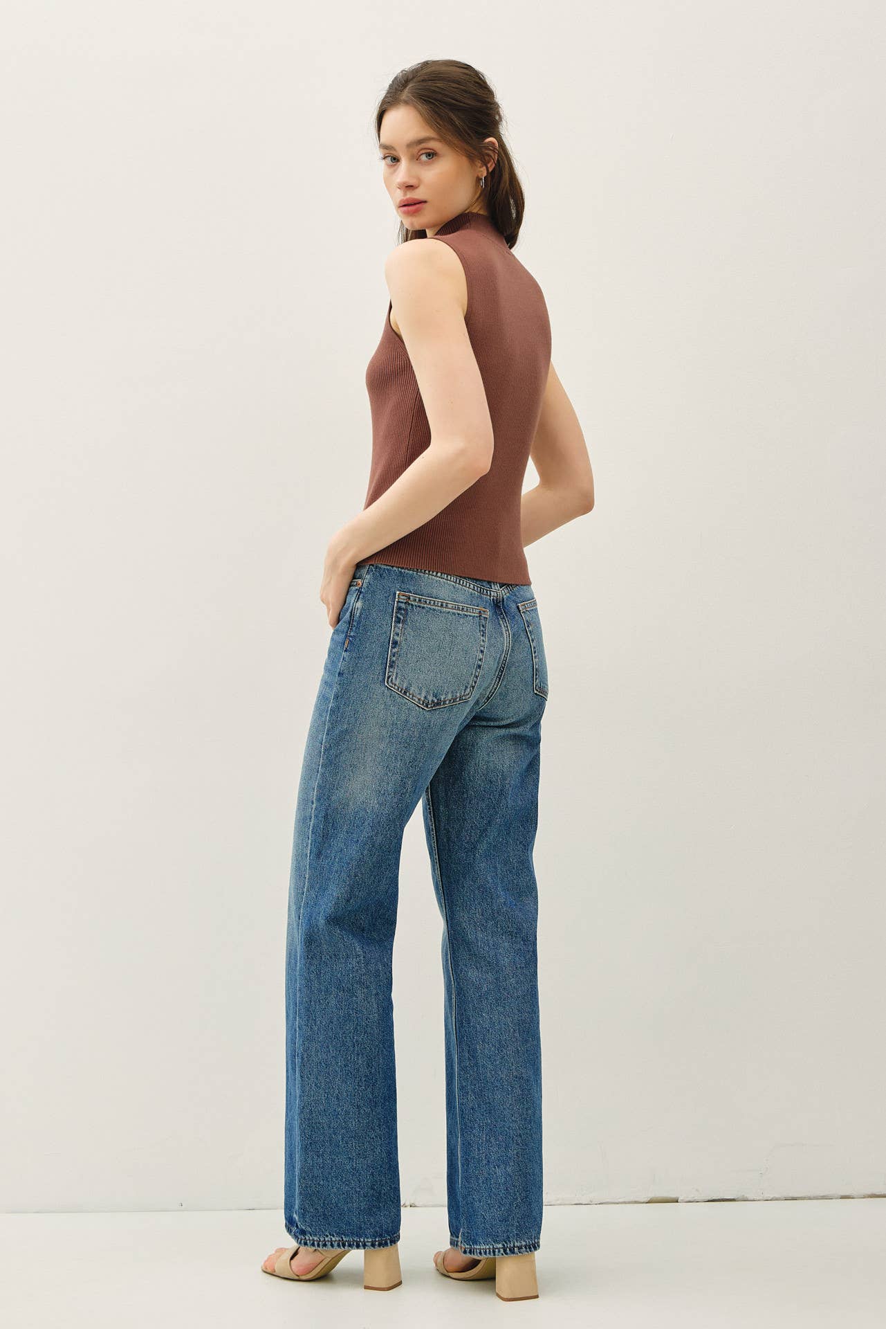 Maggie Ribbed Turtleneck Top - Two Colors