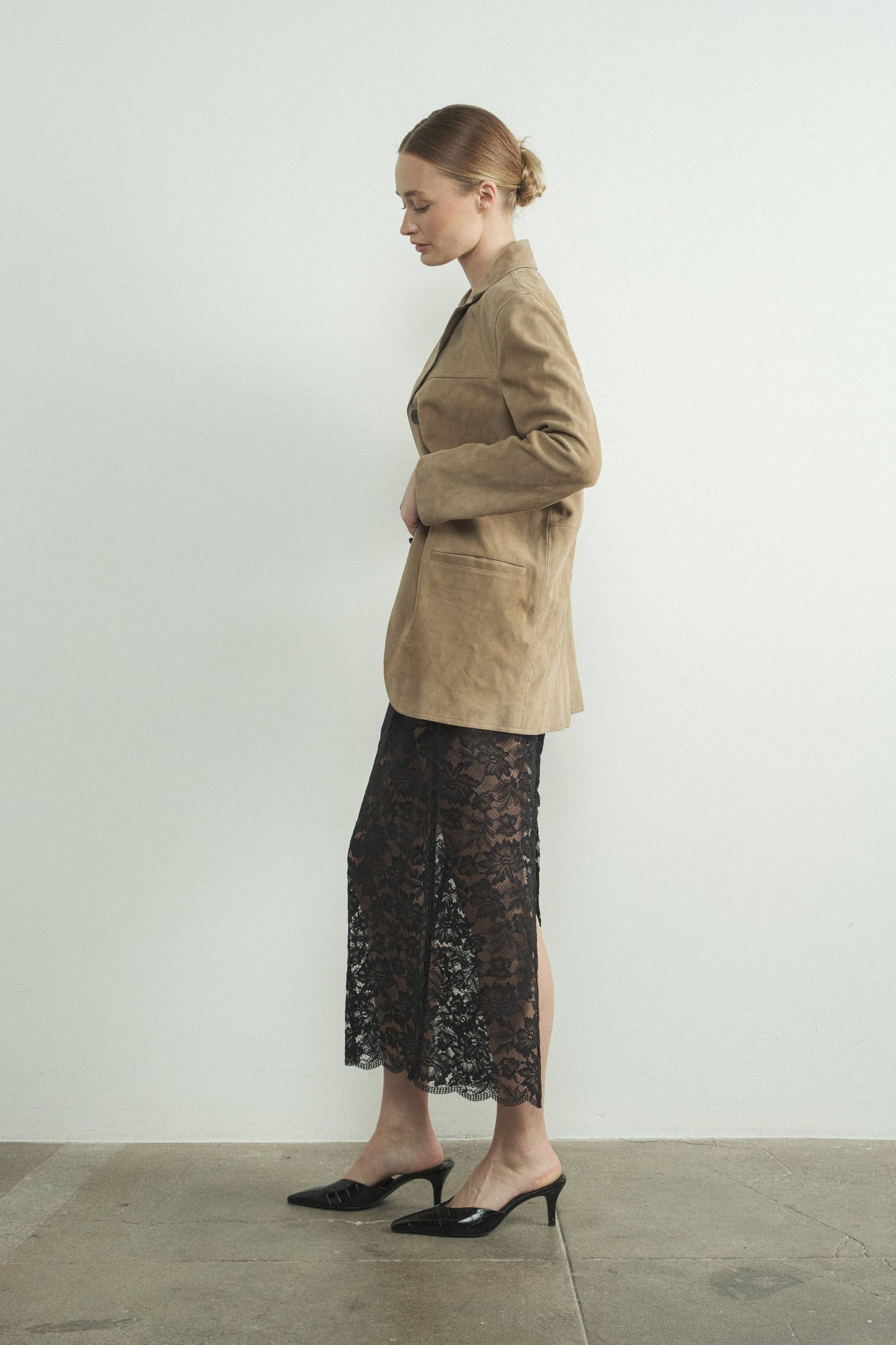 Macy Suede Blazer Jacket