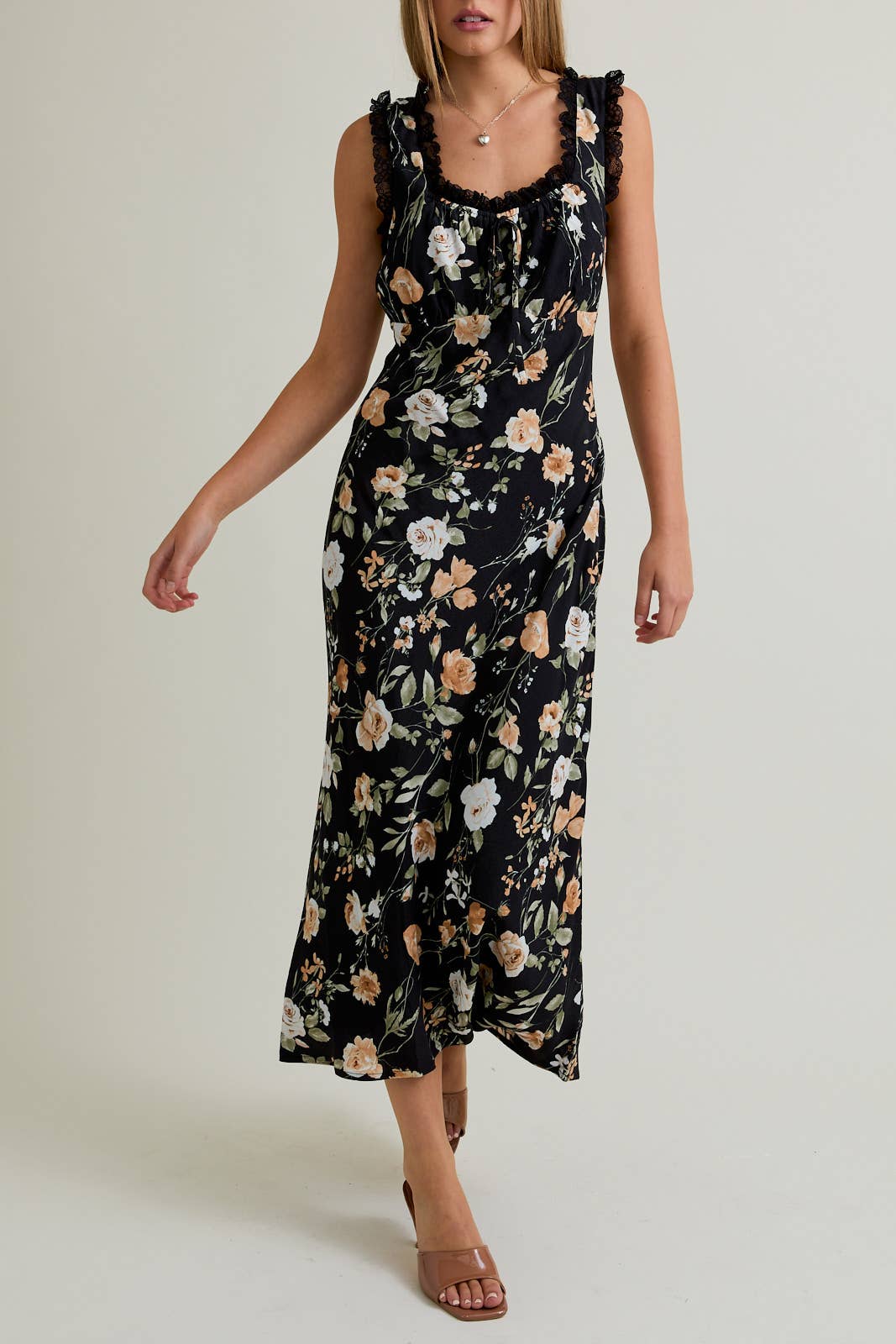 Sasha Lace Trim Dress