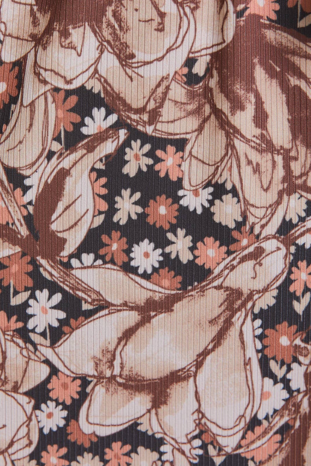 Henna Surplice Mini Dress