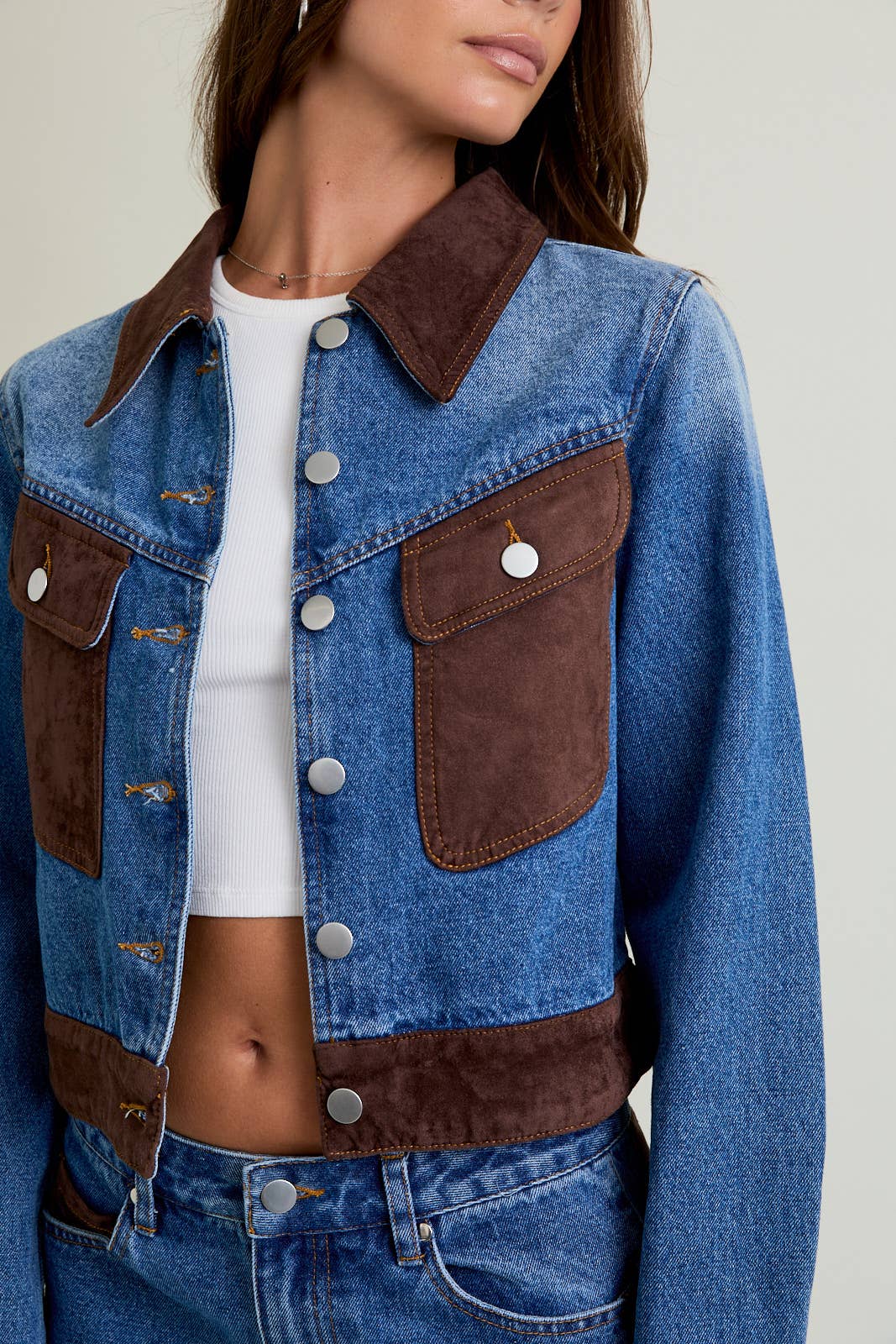 Dallas Suede Contrast Jacket