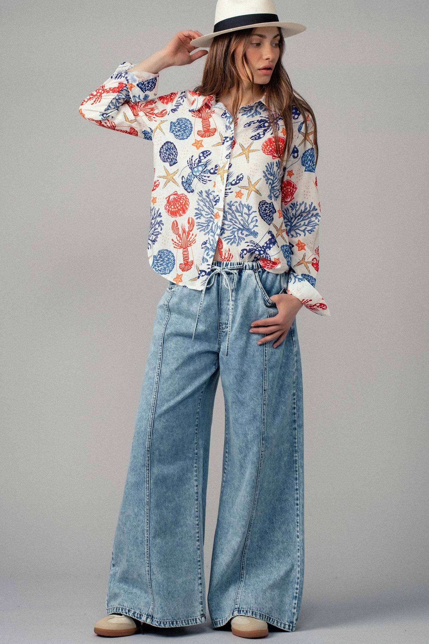 Henna Wide Leg Jeans