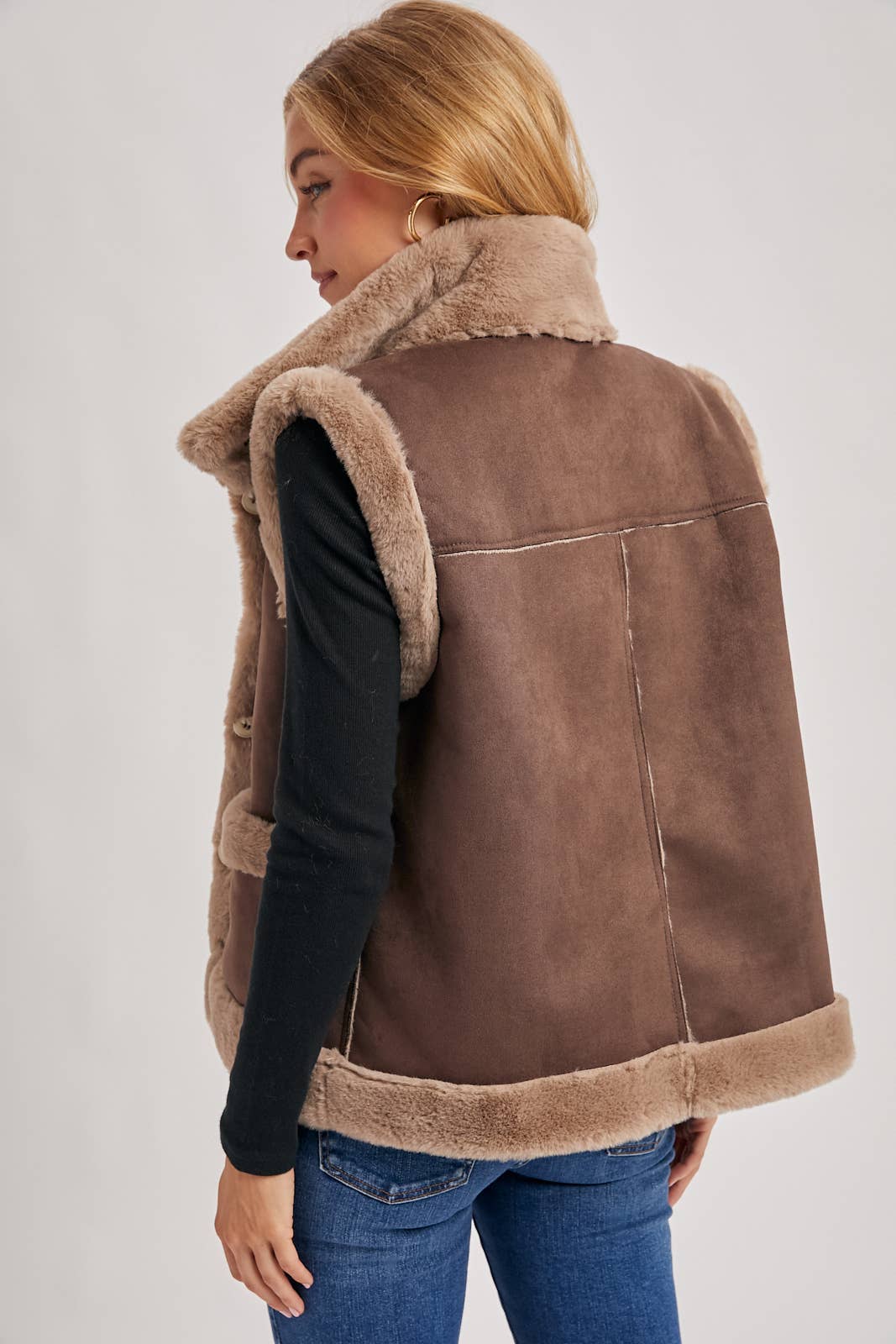 Blake Suede & Fur Vest