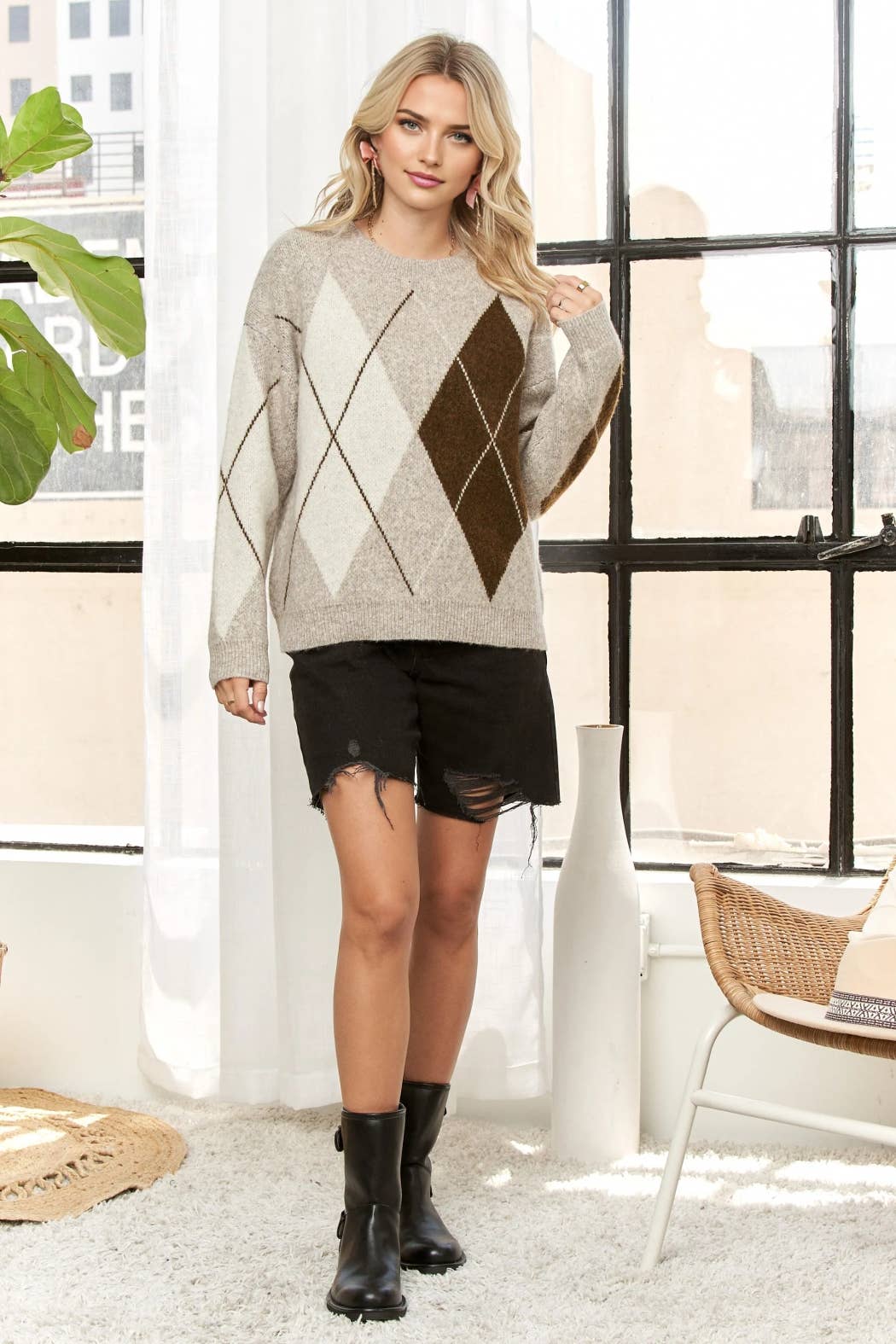 Chelsea Argyle Sweater