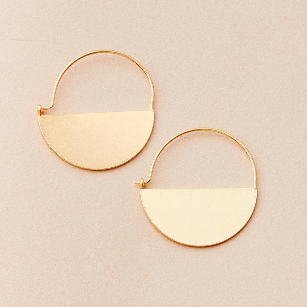 Lunar Hoop Earrings - Two colors