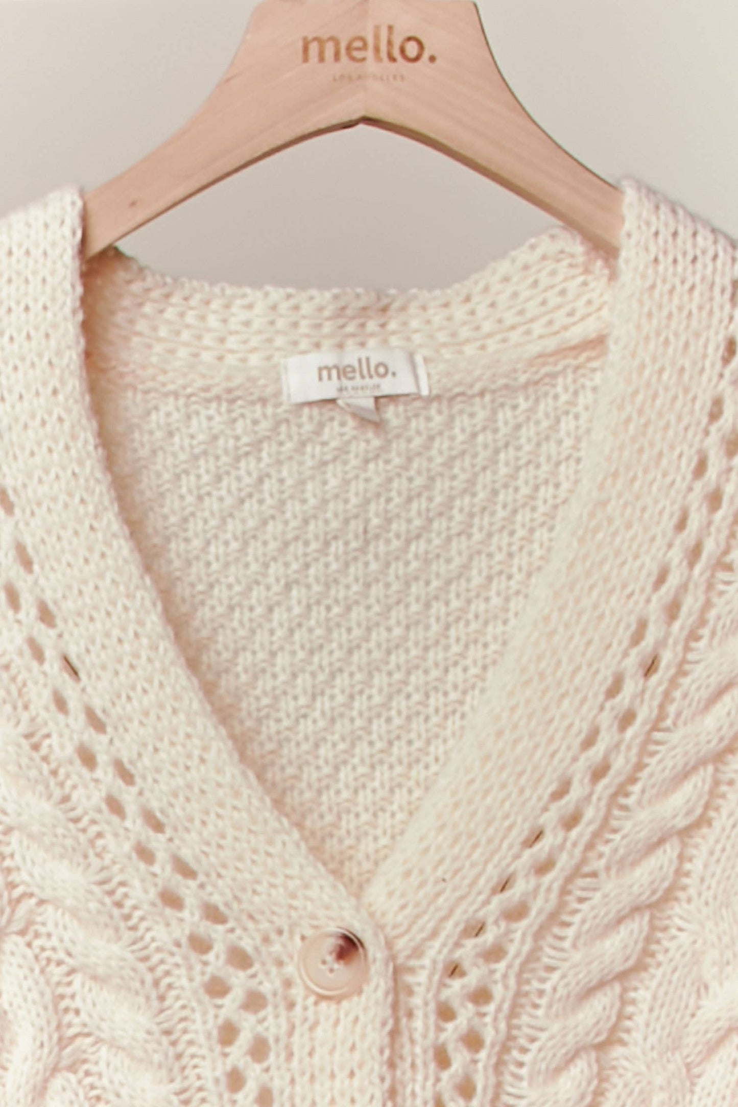 Daisy Cable Knit Cardigan