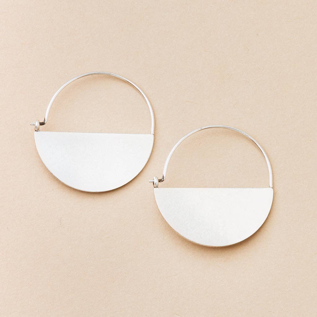 Lunar Hoop Earrings - Two colors