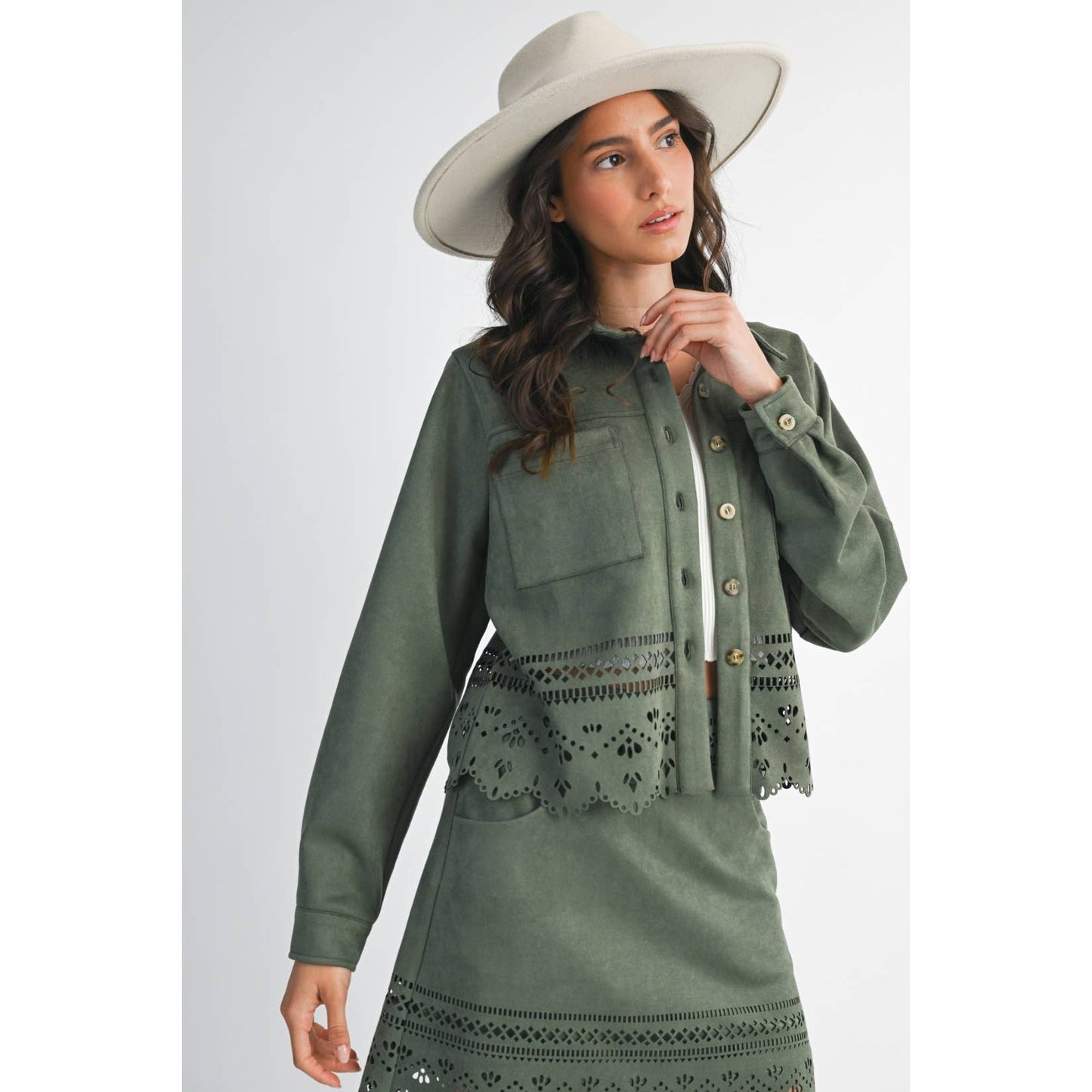 Reagan Laser Cut Jacket