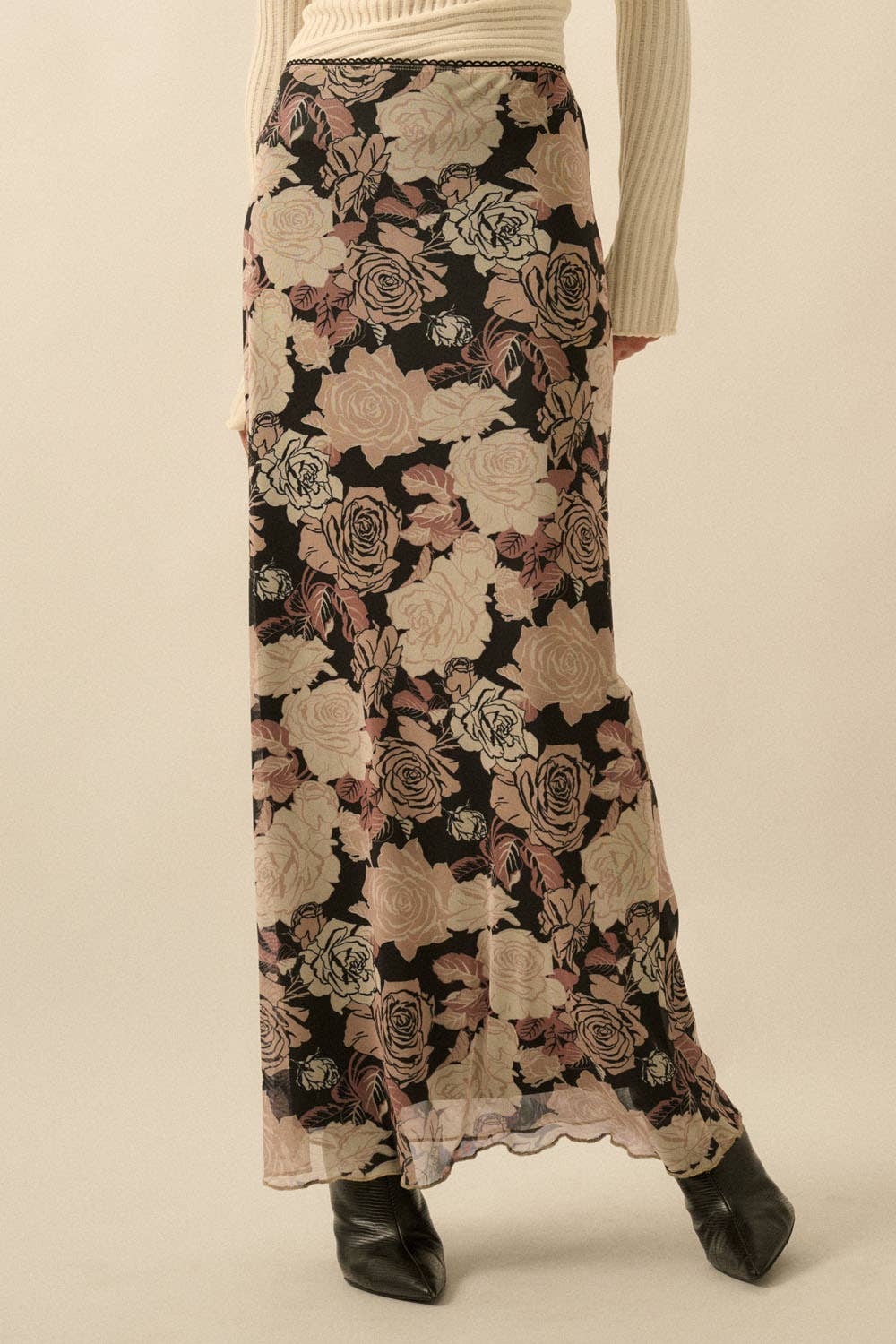 Rosella Mesh Floral Skirt