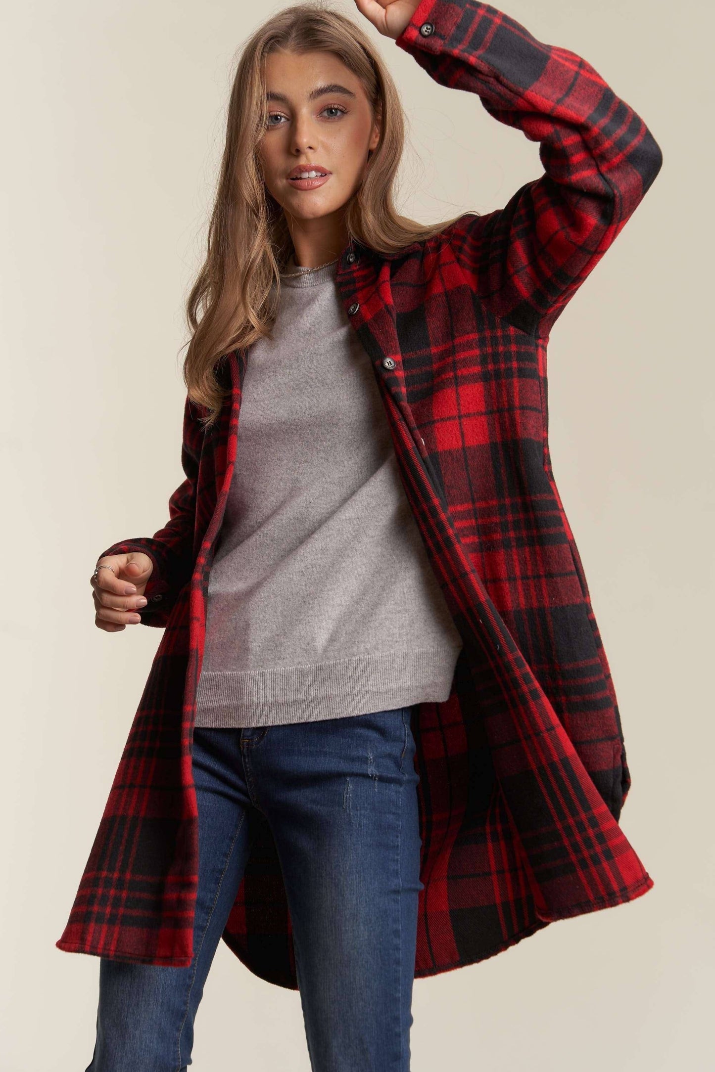Denver Button Down Flannel Shacket