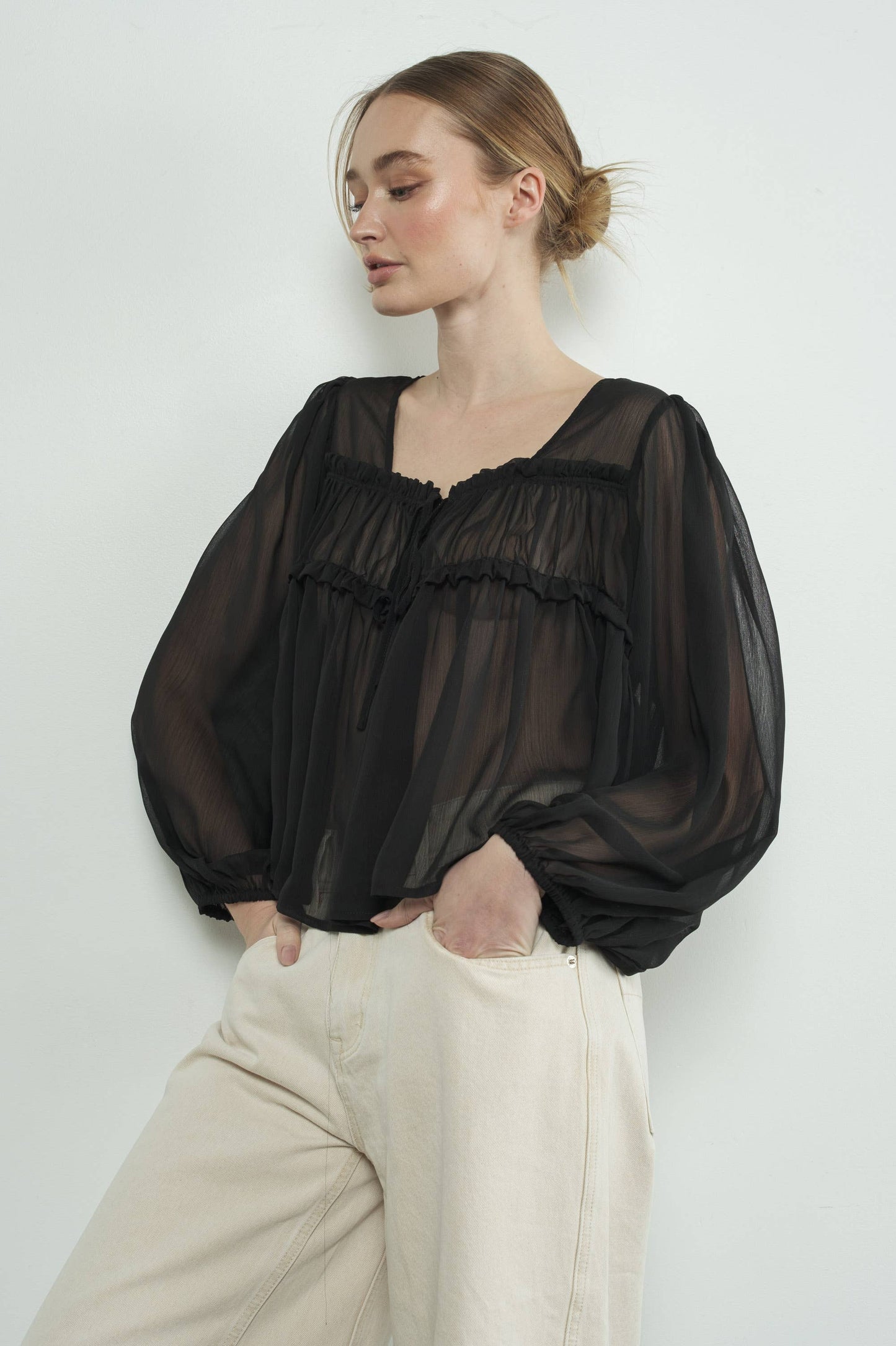 Drea Sheer Blouse