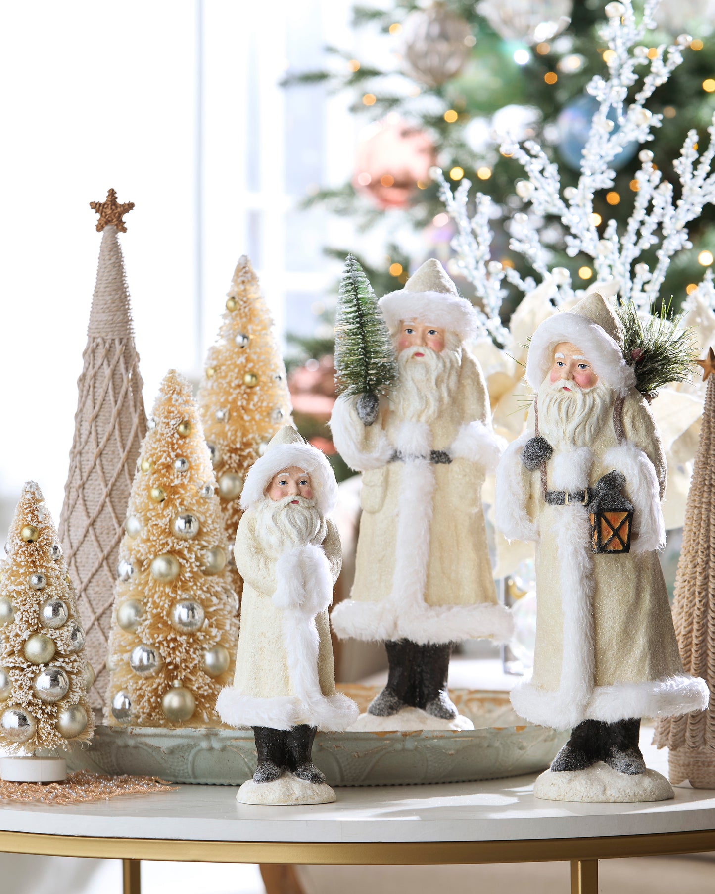 11" Ivory Old World Santa