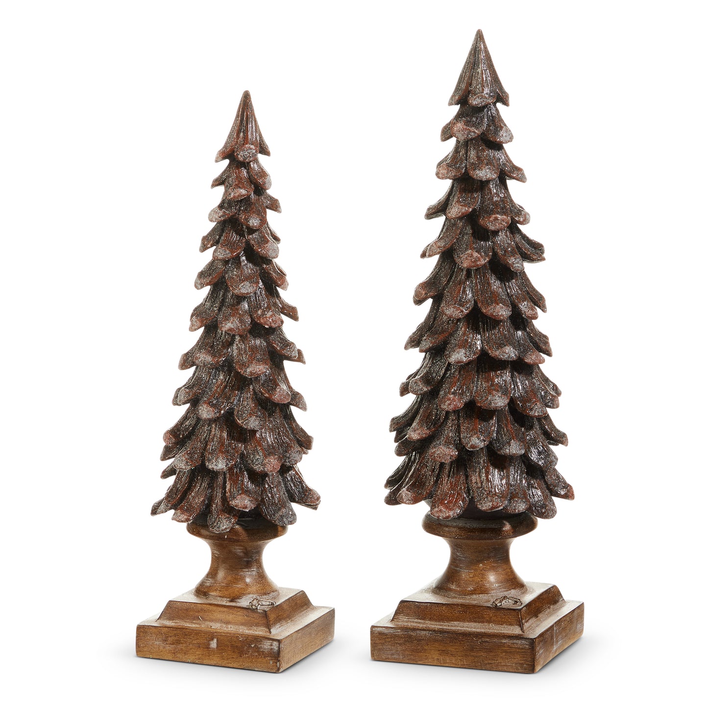 13.25" Carved Natural Trees