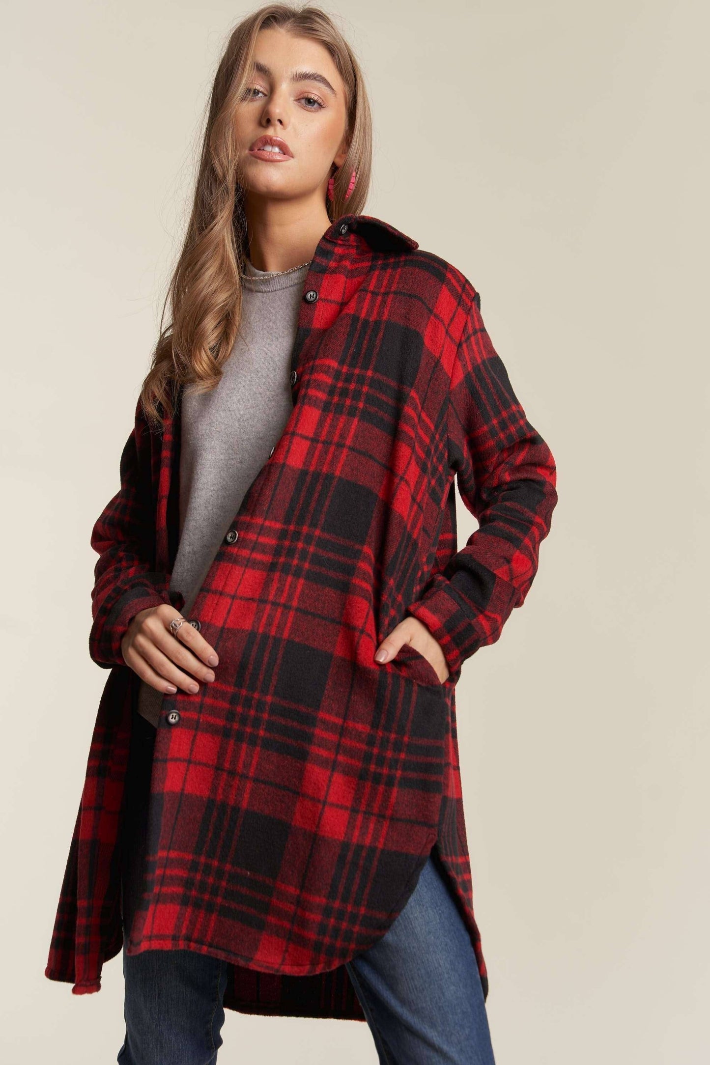 Denver Button Down Flannel Shacket