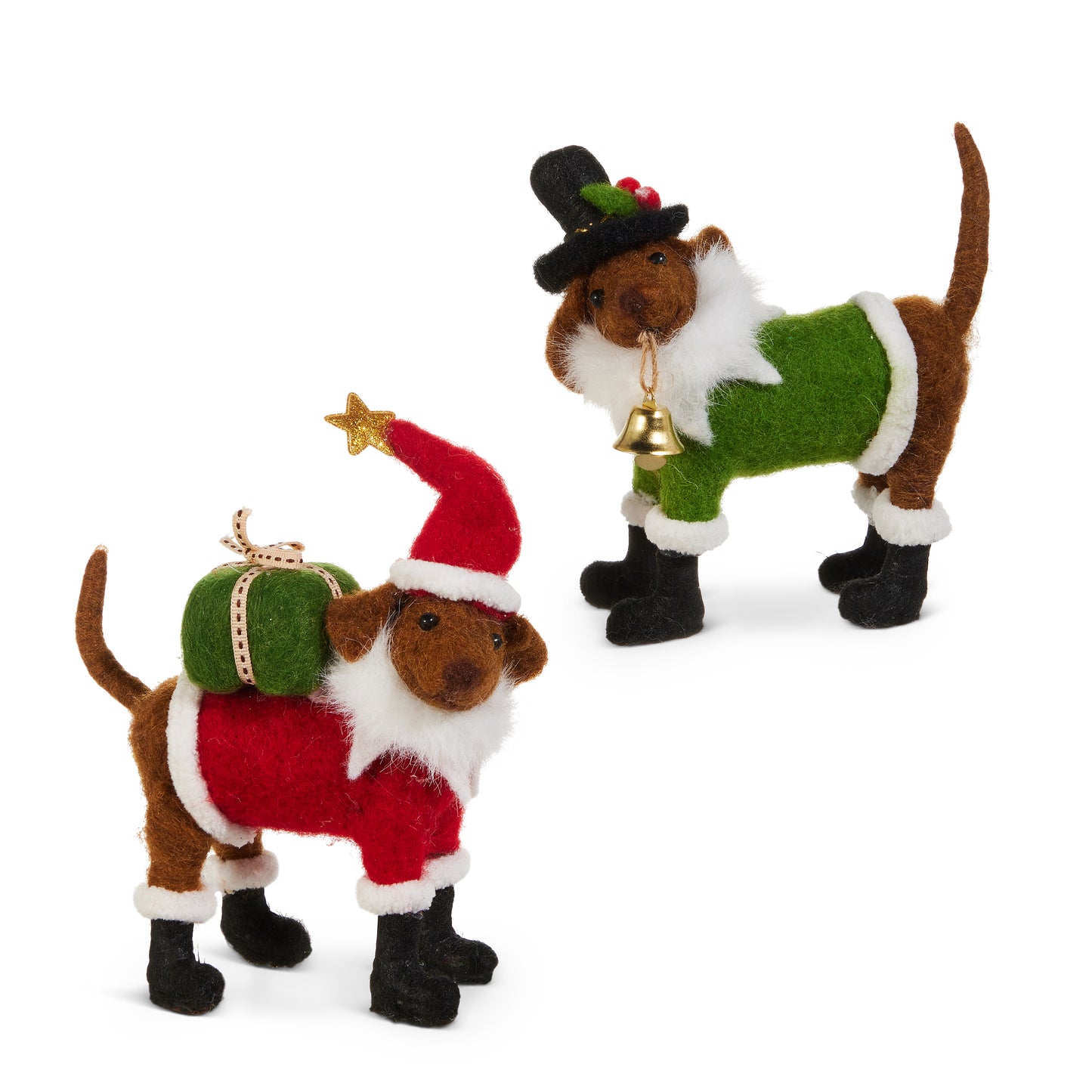 5.5" Christmas Pups Ornaments