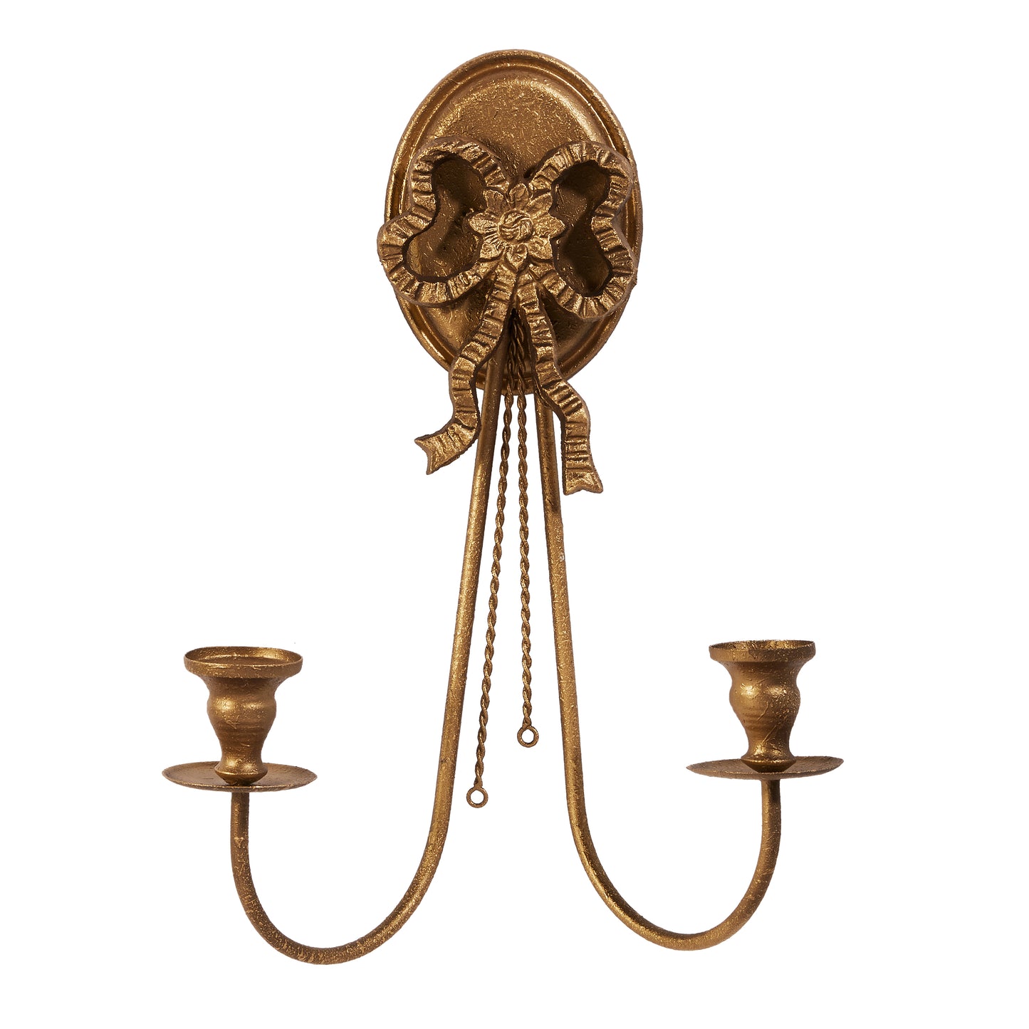 16.5" Gold Bow Wall Sconce