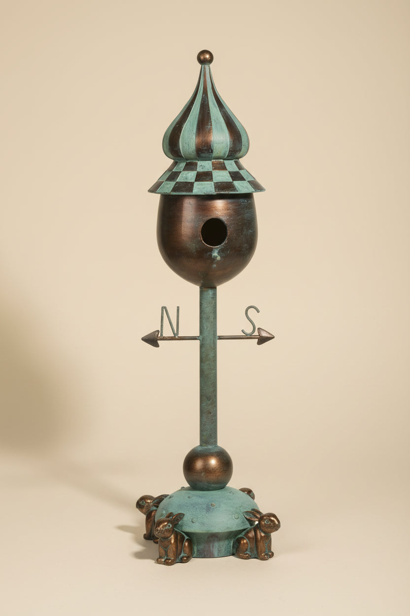 27.5" Checkerboard Bird House