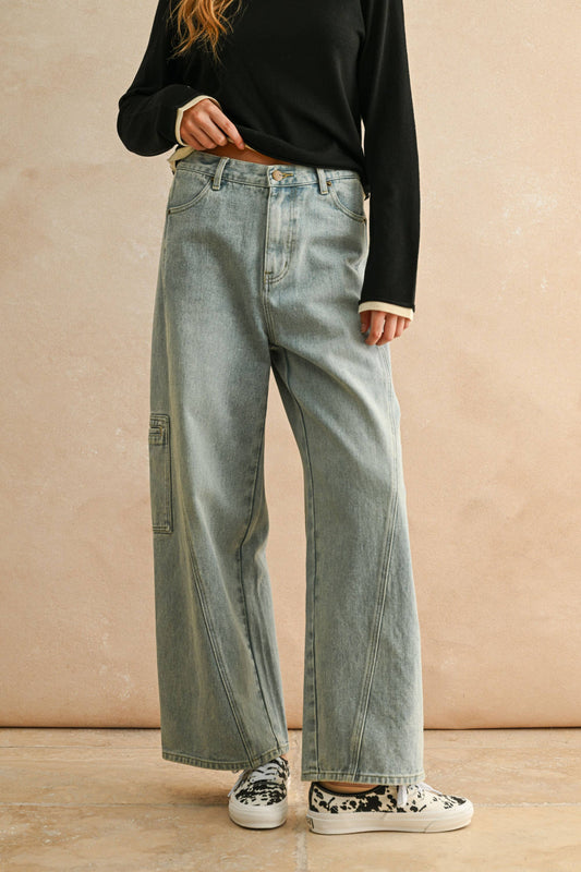 Emory Utility Pocket Baggy Jeans