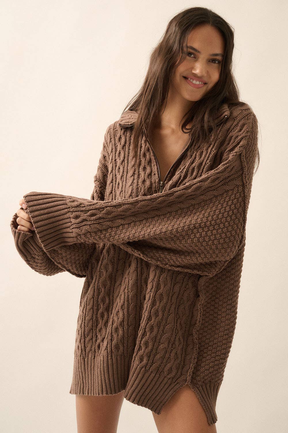 Shay Cable-Knit Mini Dress - Two Colors