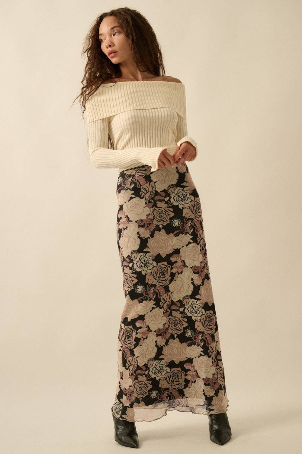 Rosella Mesh Floral Skirt