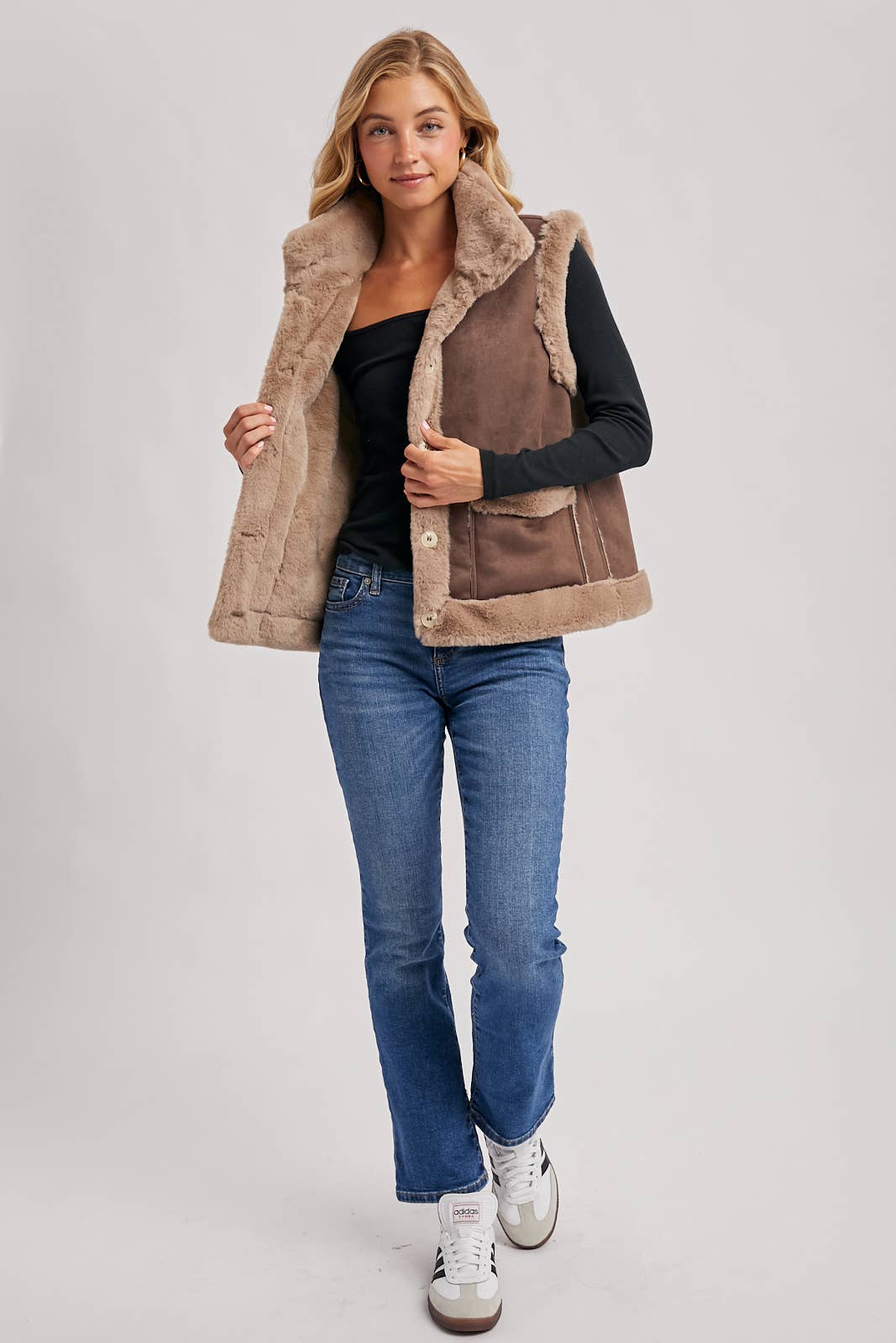 Blake Suede & Fur Vest
