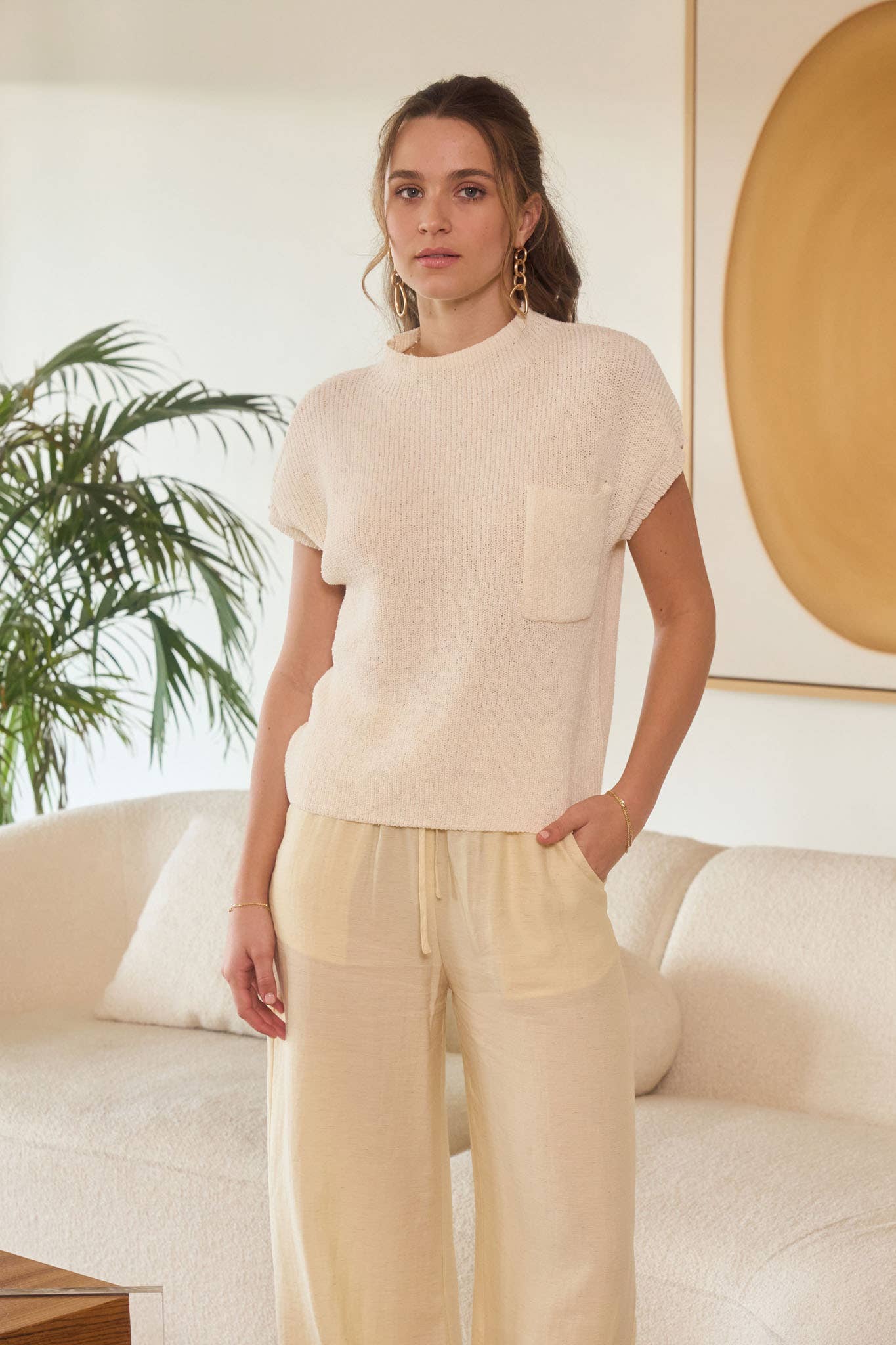 Carmen Mock Neck Top - Two Colors