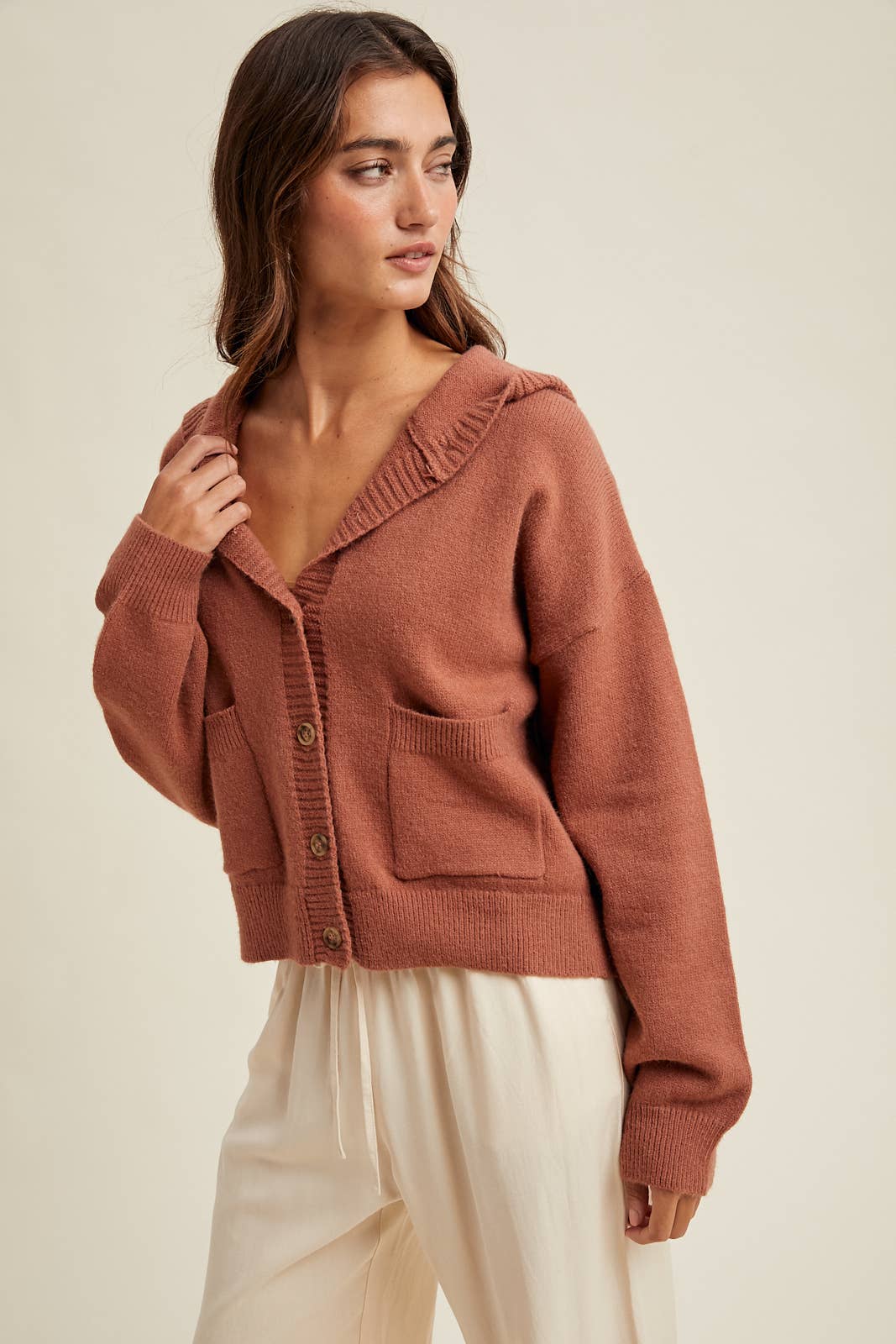 Quinn Hooded Cardigan Sweater