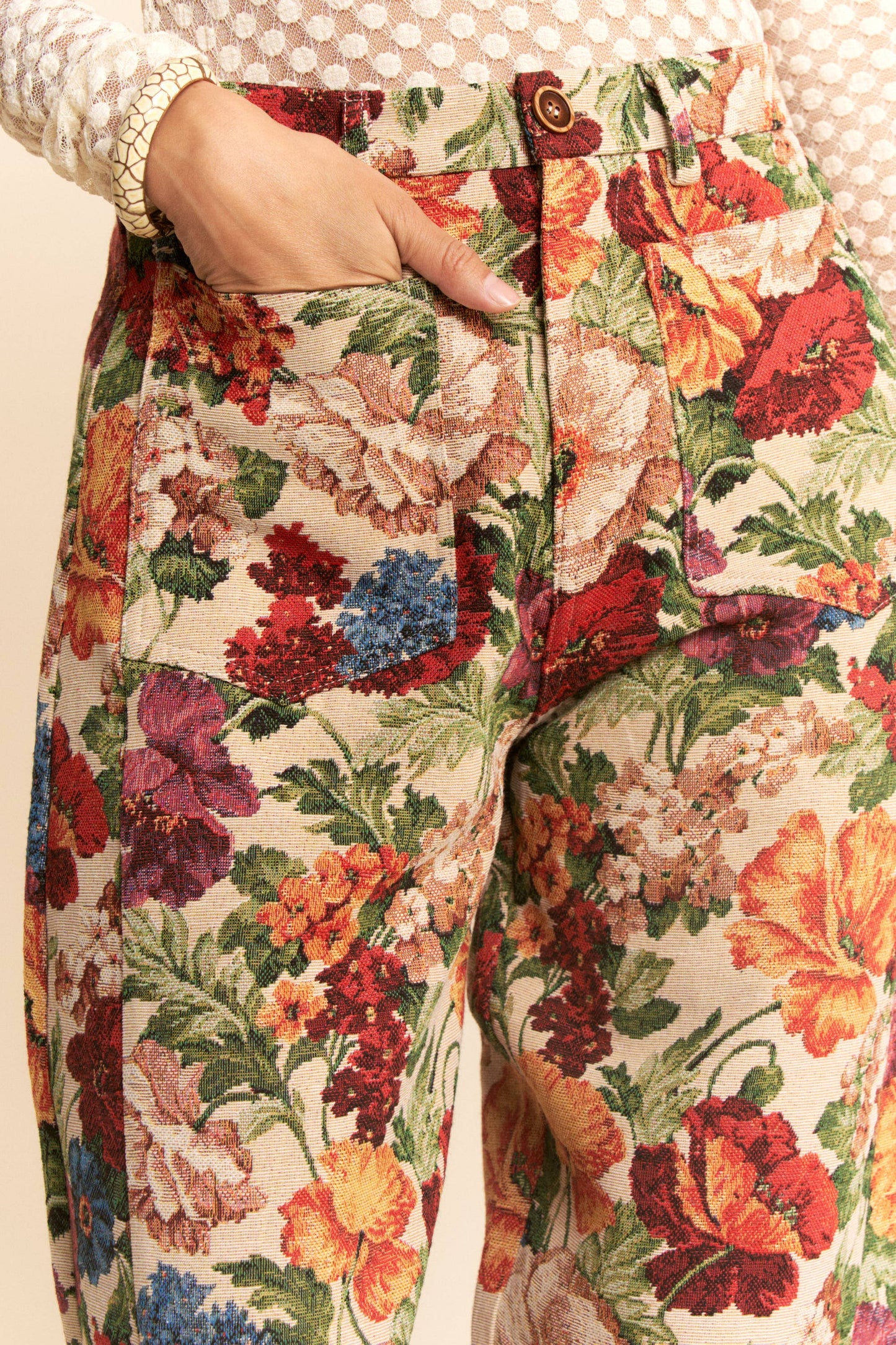 Mira Floral Tapestry Pants