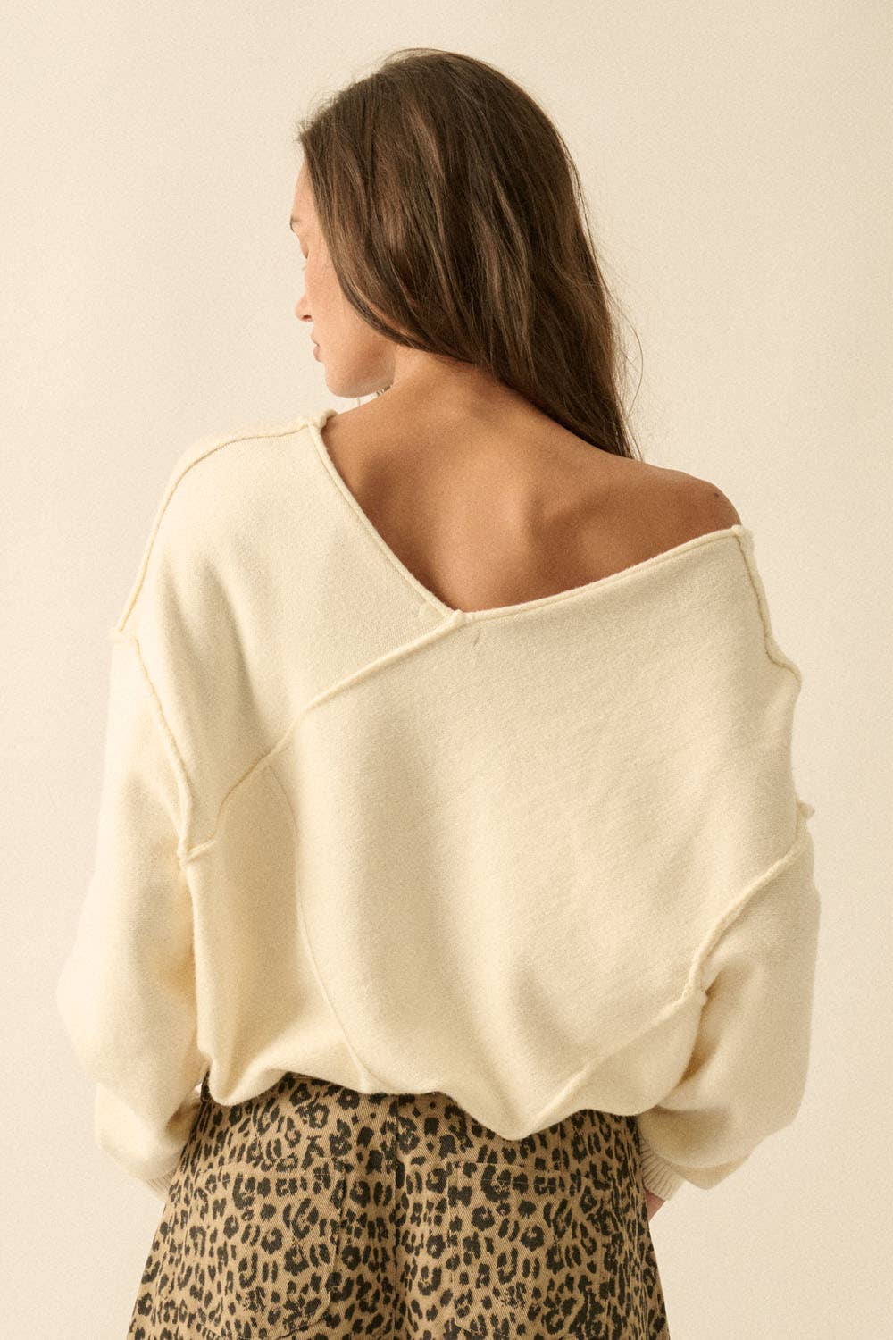 Rya Exposed Seam Sweater