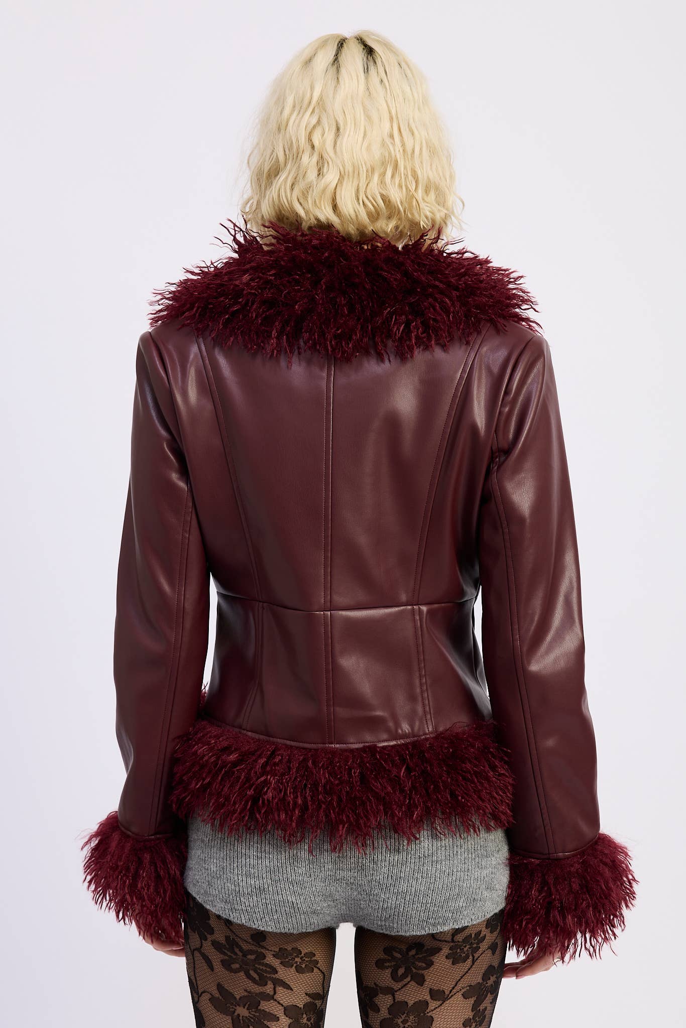 Emory Park Fur Leather Jacket