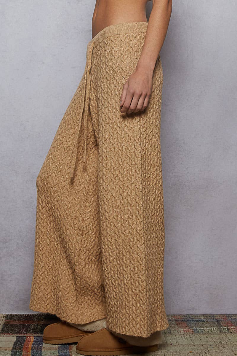 Mona Cable Knit Pants- Two Colors