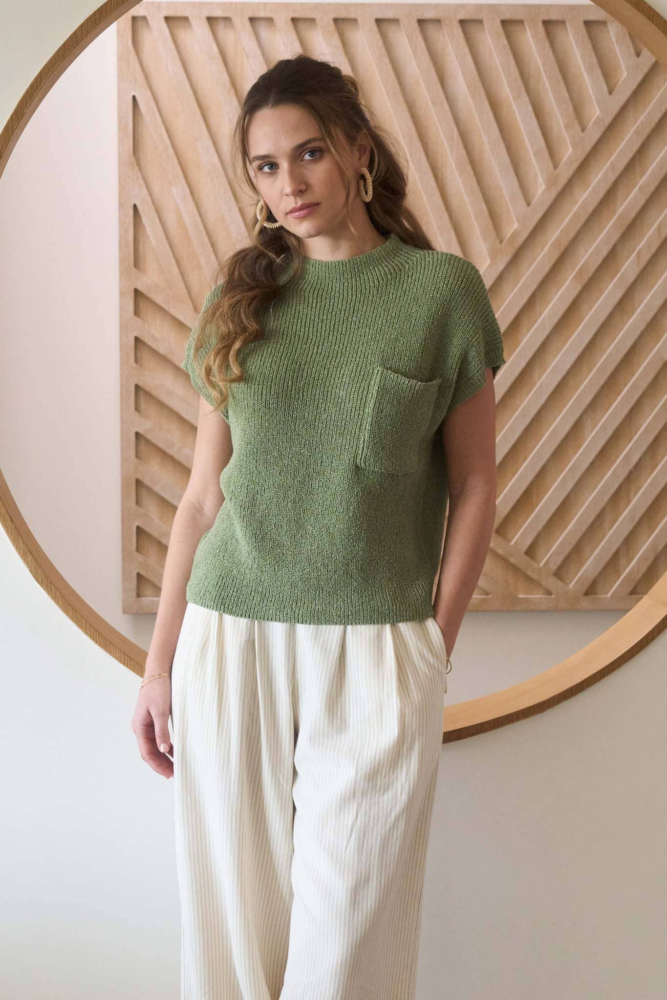 Carmen Mock Neck Top - Two Colors