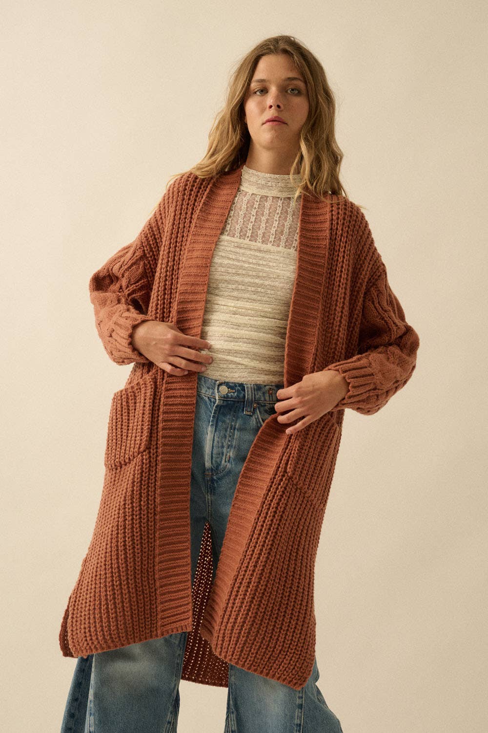 Dana Cable Knit Cardigan