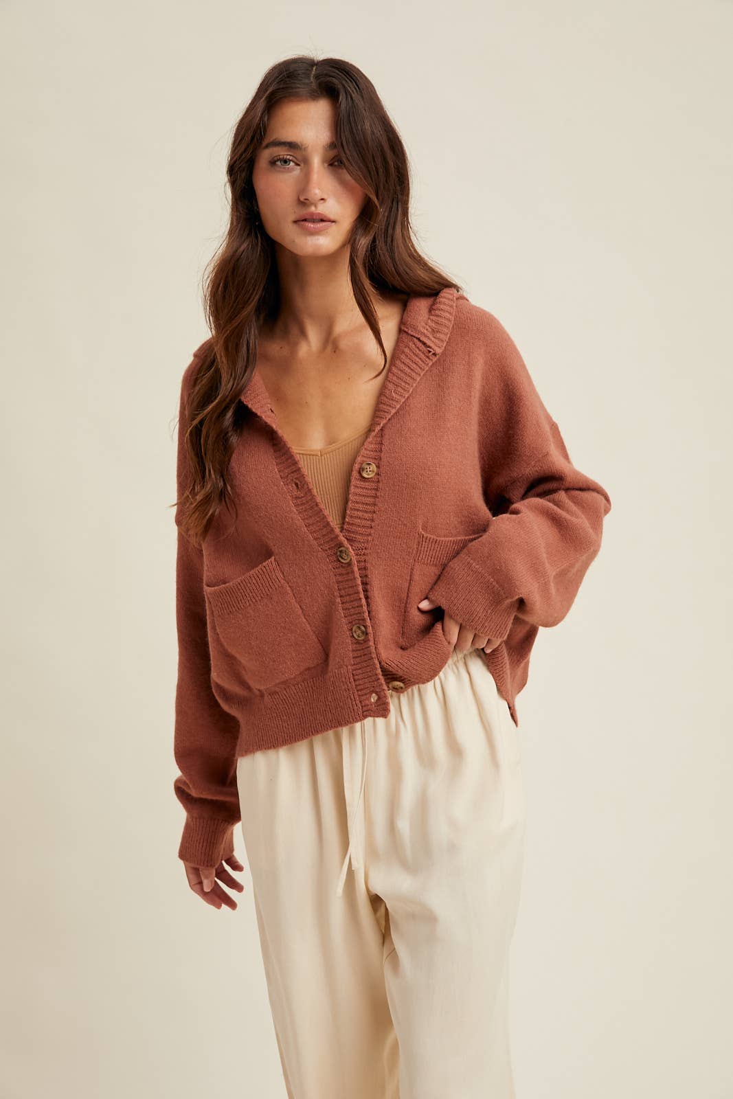 Quinn Hooded Cardigan Sweater