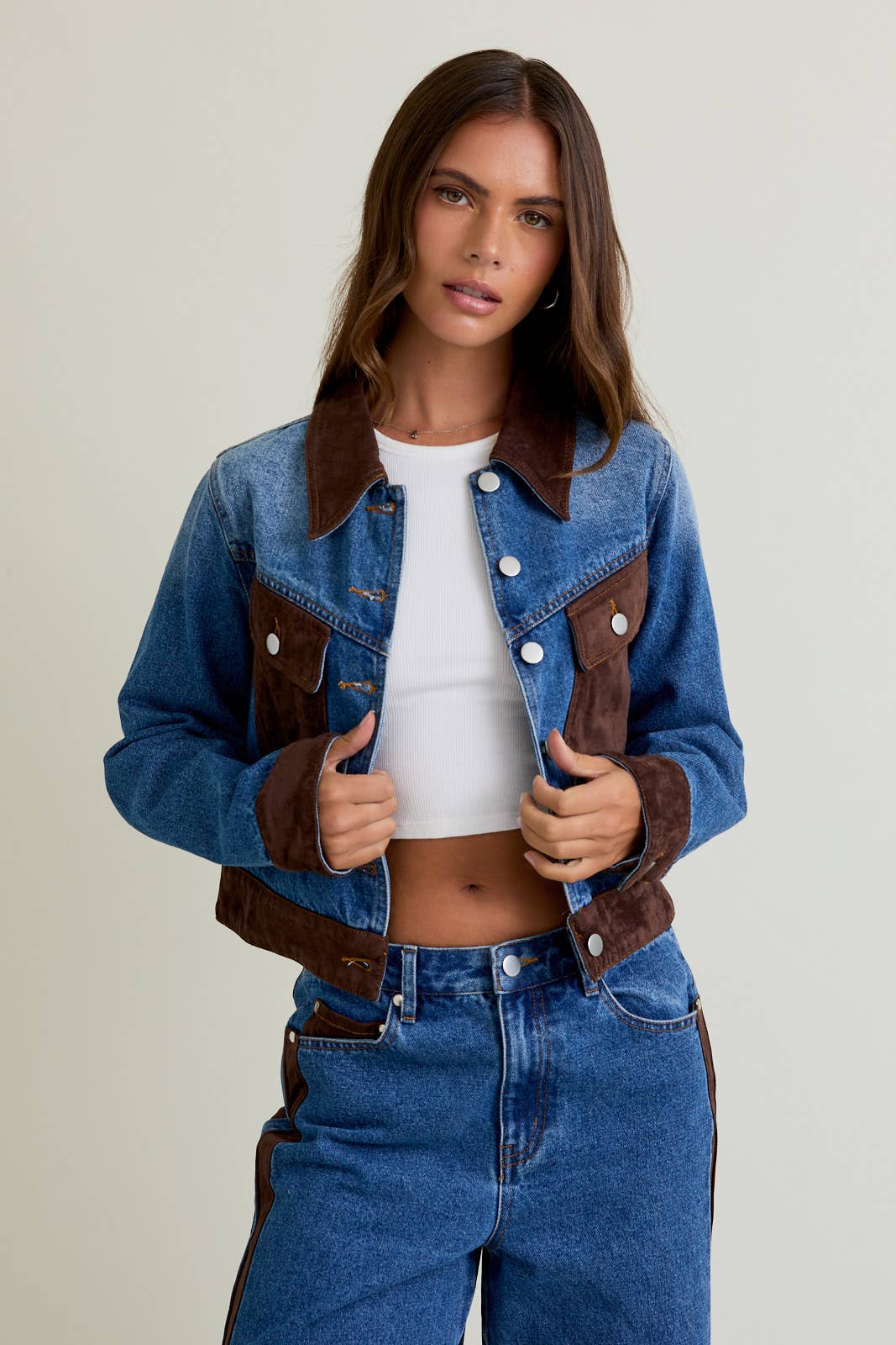 Dallas Suede Contrast Jacket