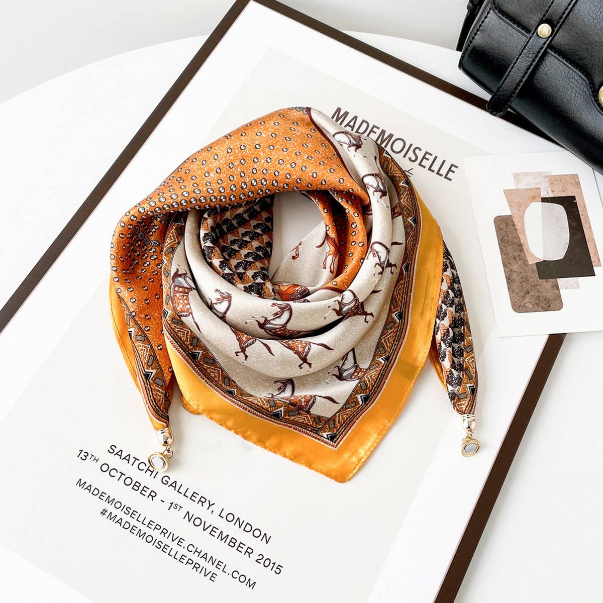 Soho Silk Bag Scarf - Three Colors