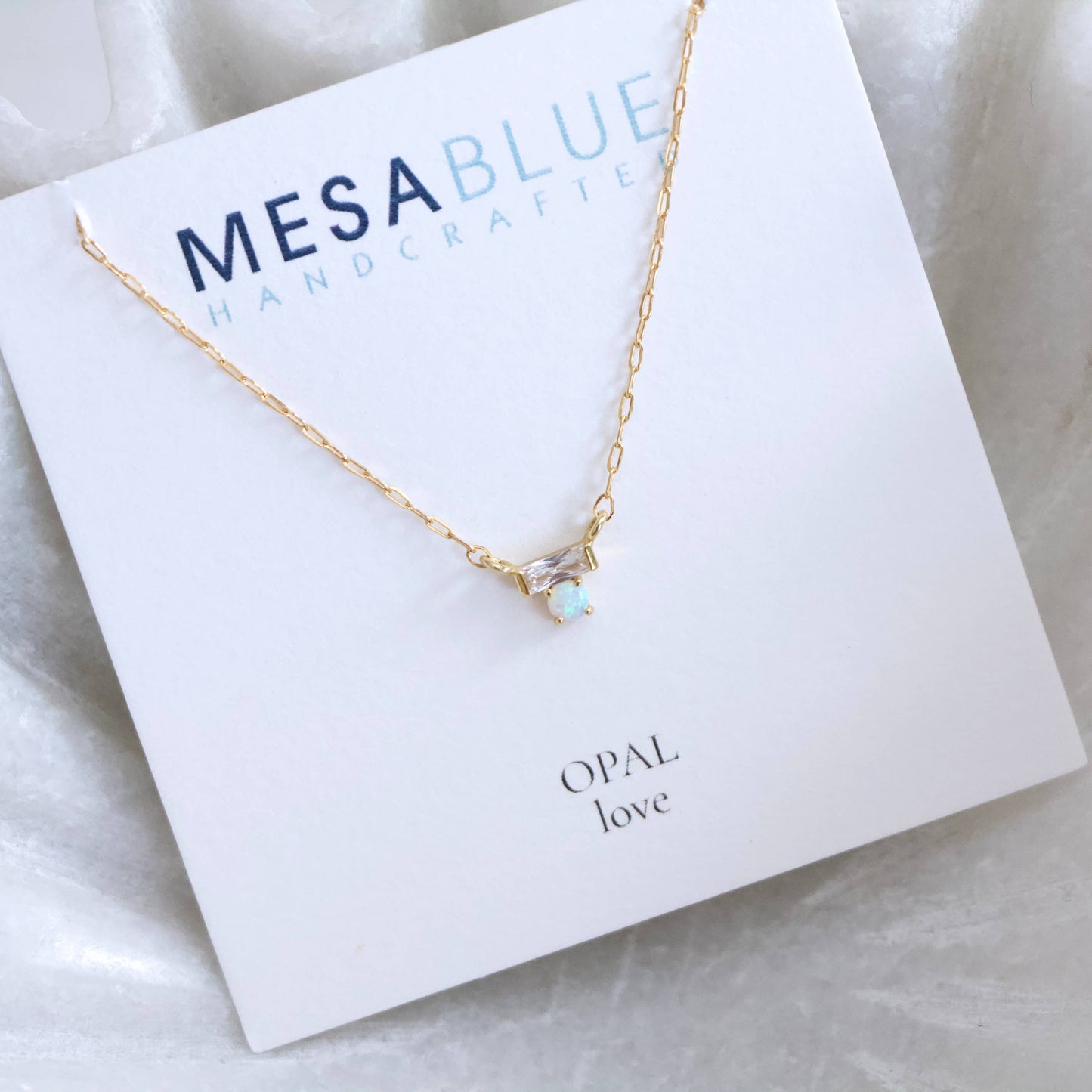 Love Is Eternal Opal Necklace