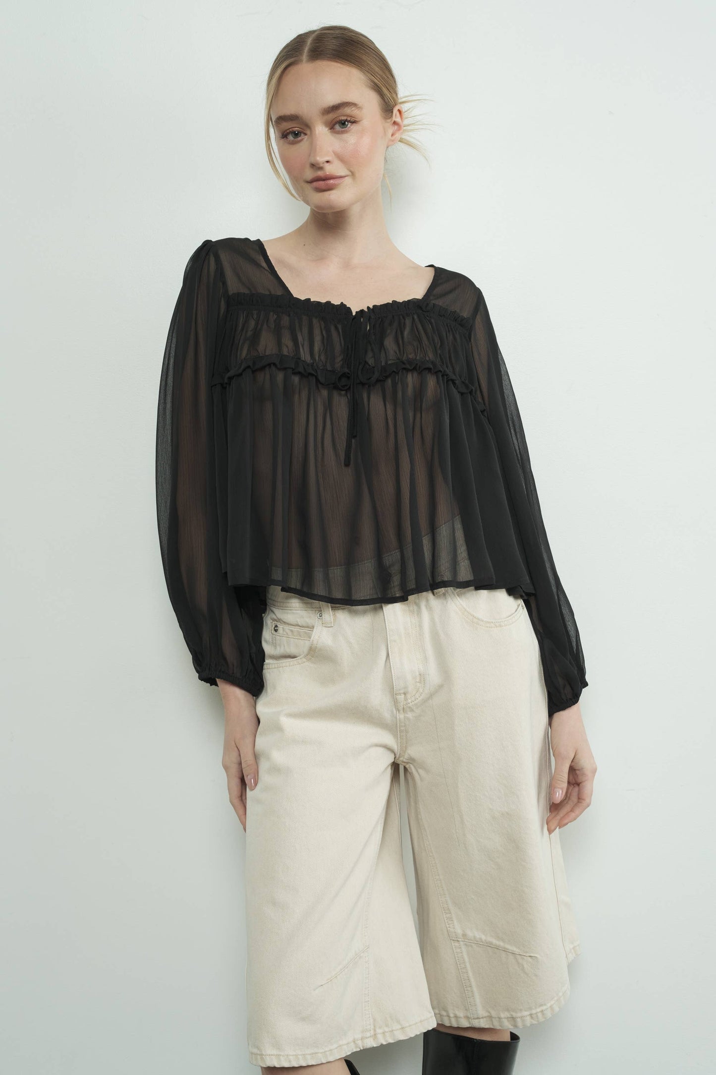 Drea Sheer Blouse