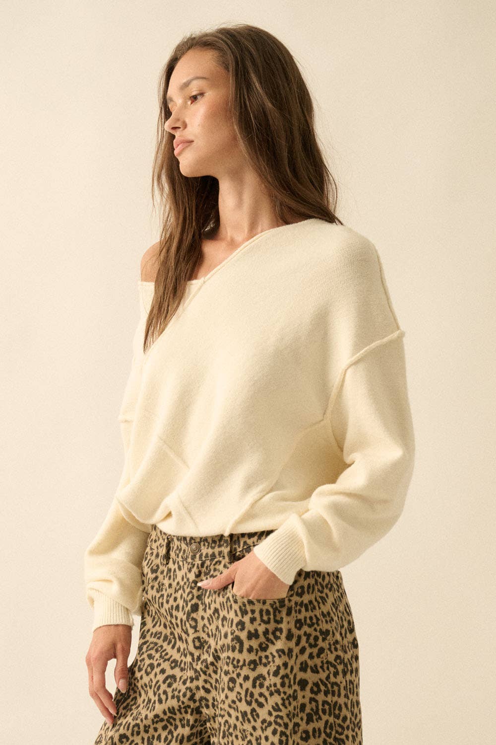 Rya Exposed Seam Sweater