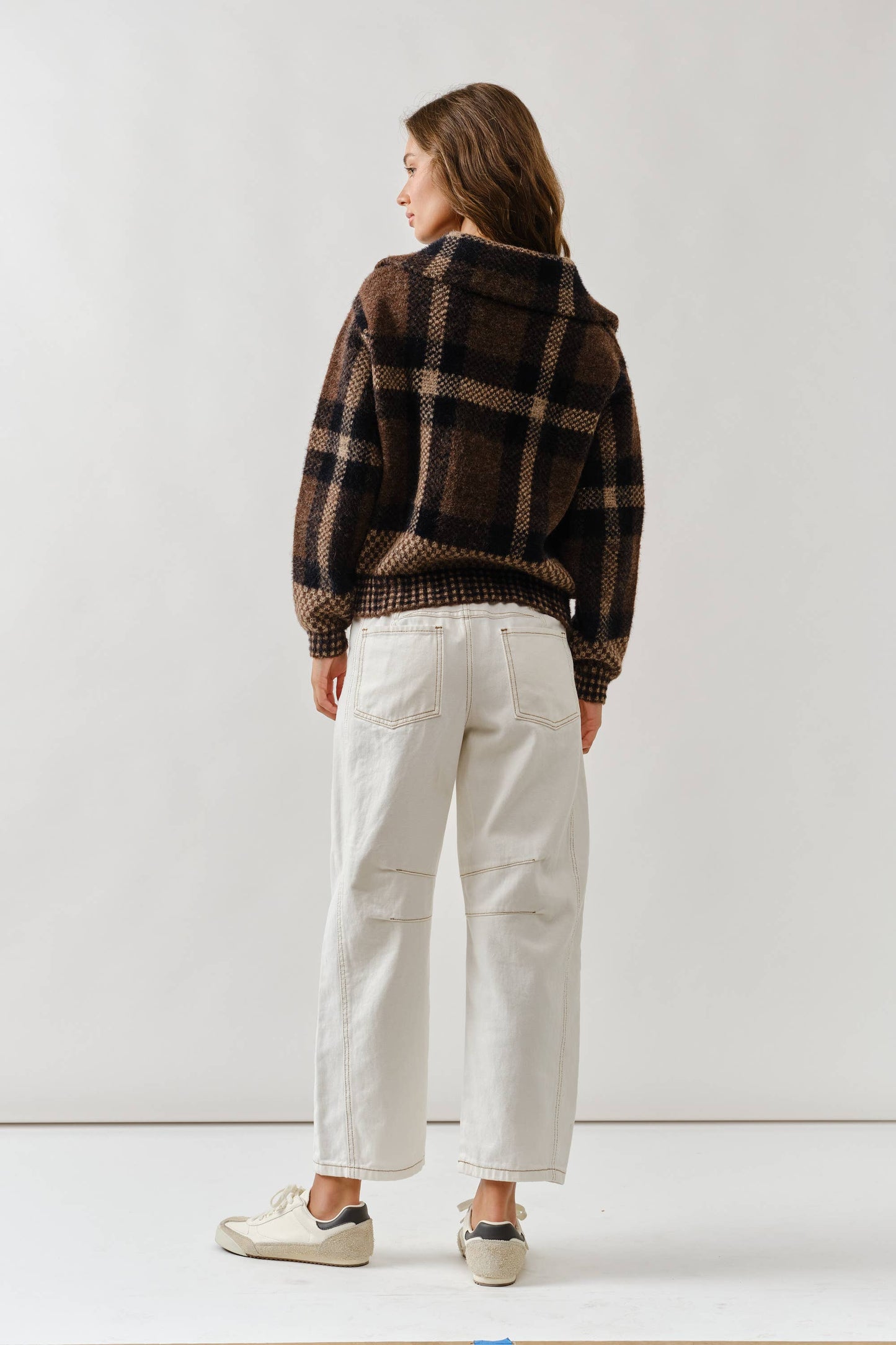 Katrina Mixed Plaid Cardigan