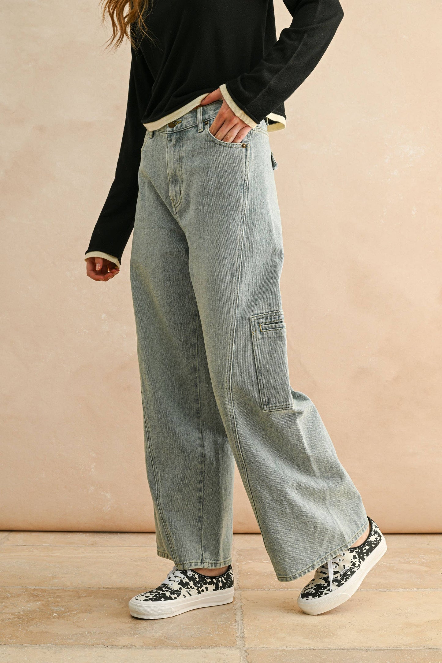 Emory Utility Pocket Baggy Jeans