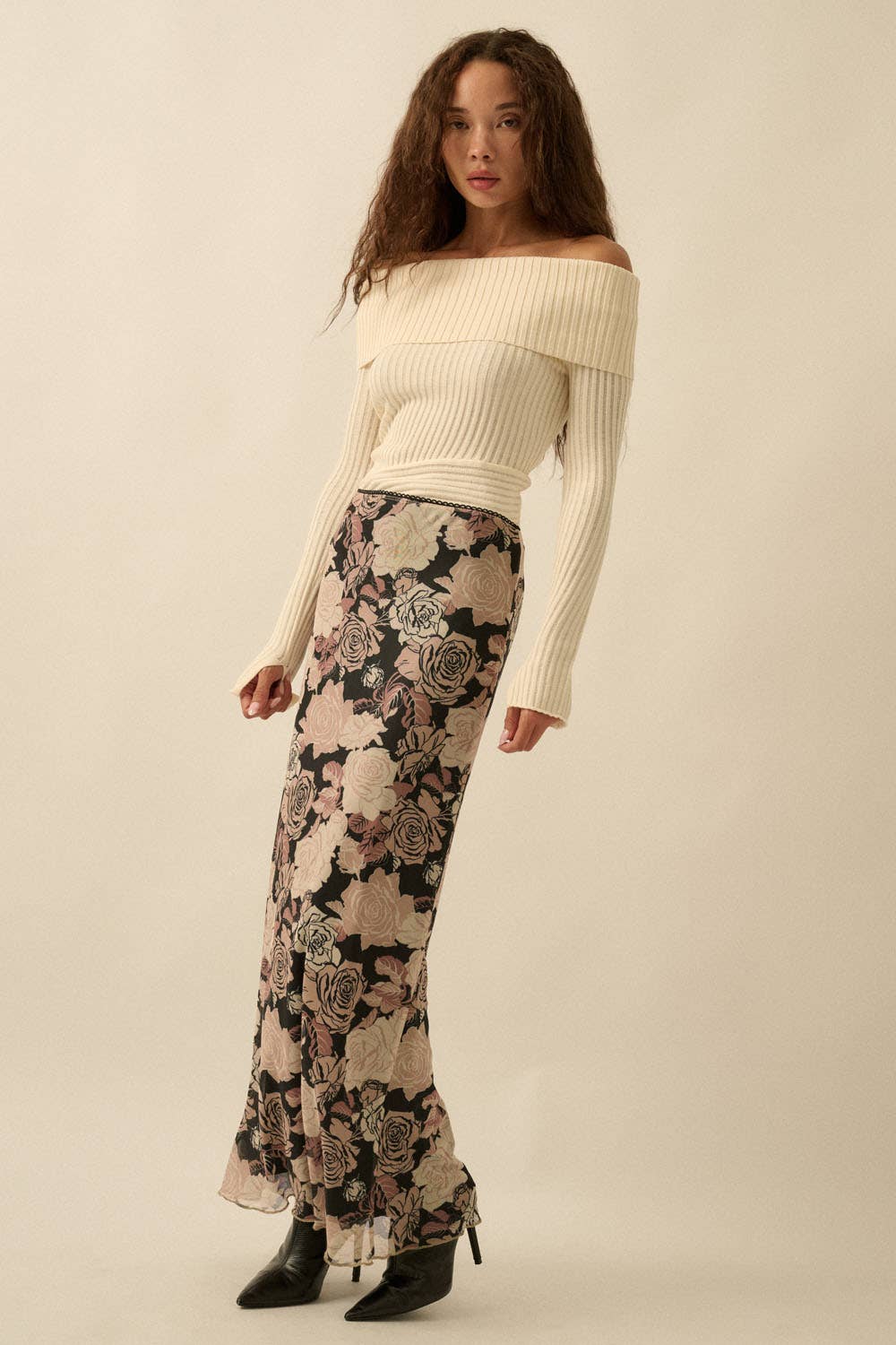 Rosella Mesh Floral Skirt