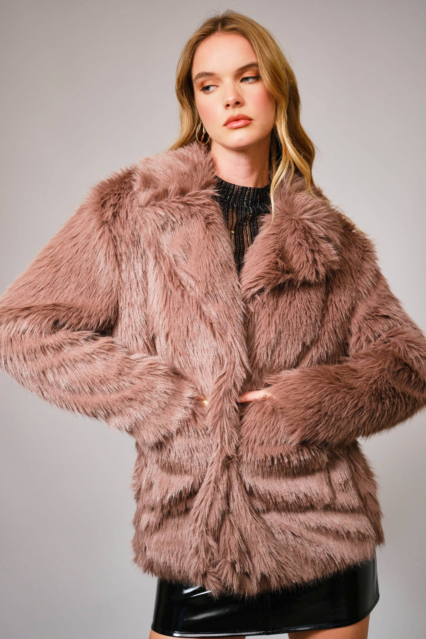 Blair Shag Fur Coat- Two Colors