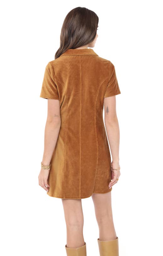 Julia Zip Front Mini Dress
