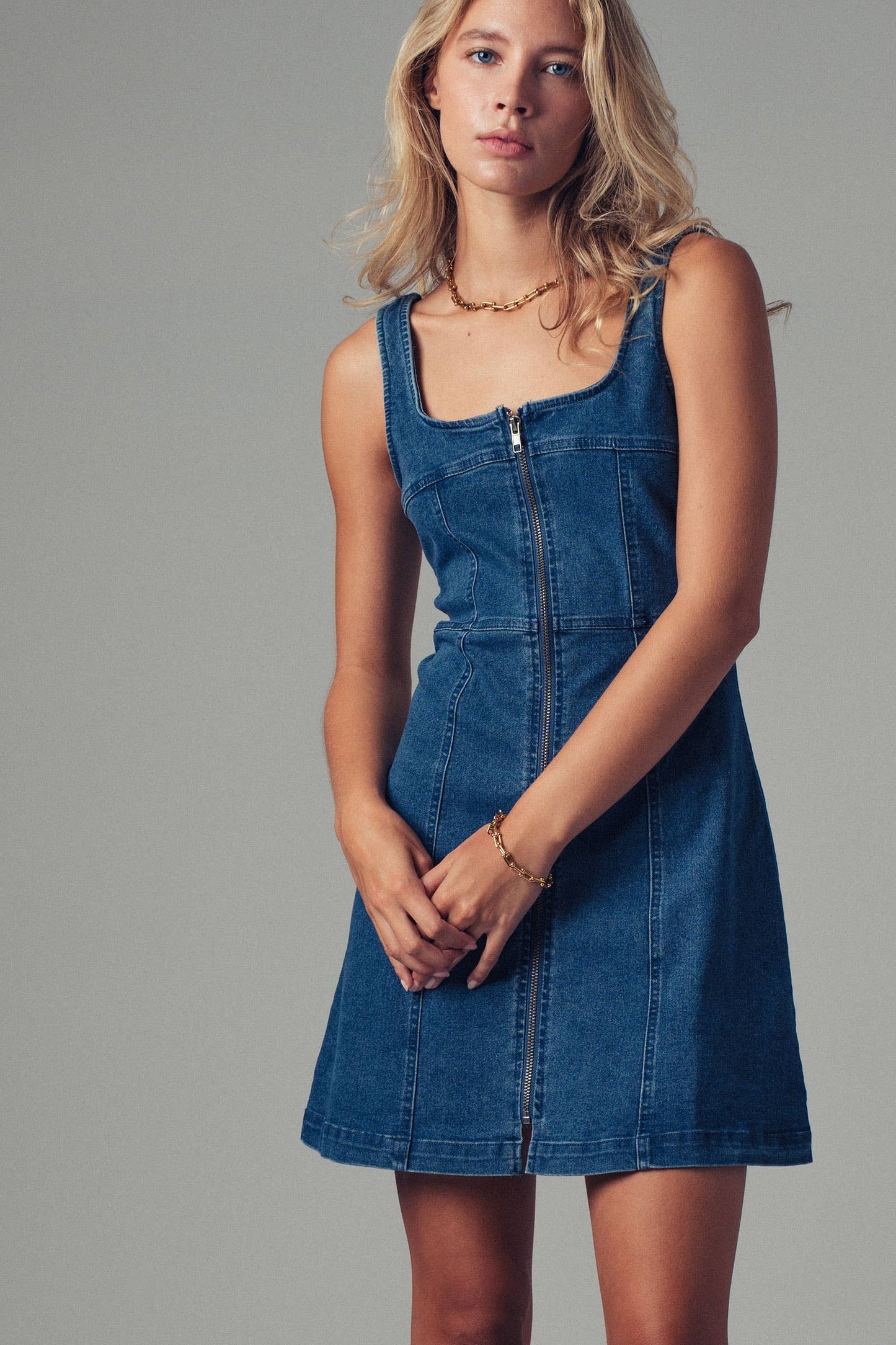 Brenna Denim Dress