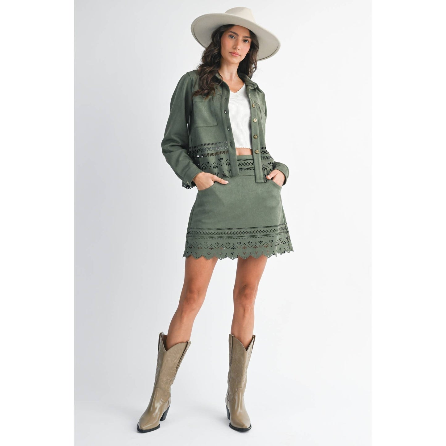 Reagan Laser Cut Jacket