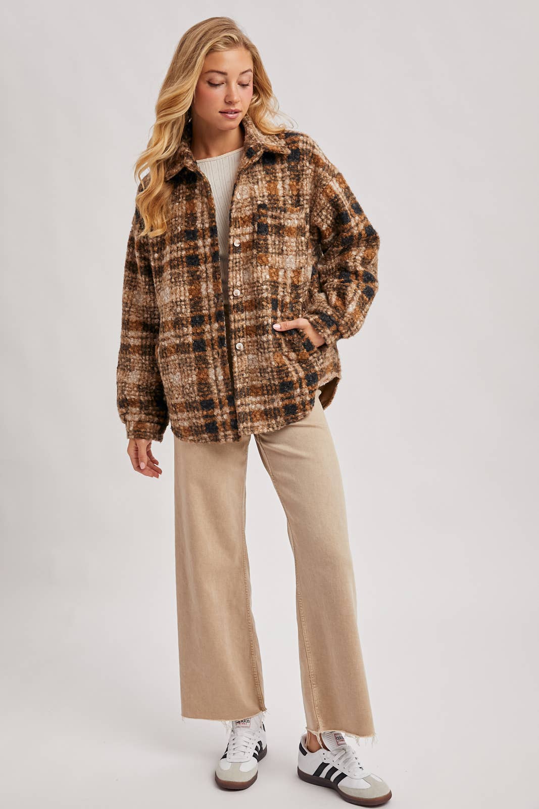 Bella Boucle Plaid Shacket